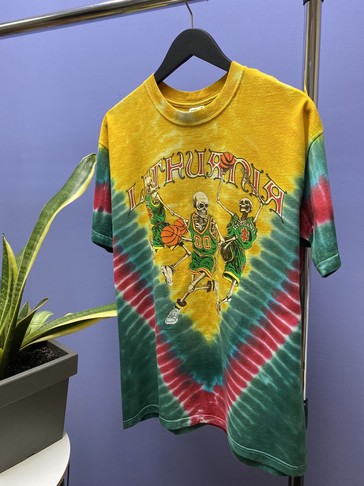 Grateful Dead × Vintage Grateful Dead X Lithuania BasketBall Tie Dye Tshirt Size US L / EU 52-54 / 3 - 2 Thumbnail