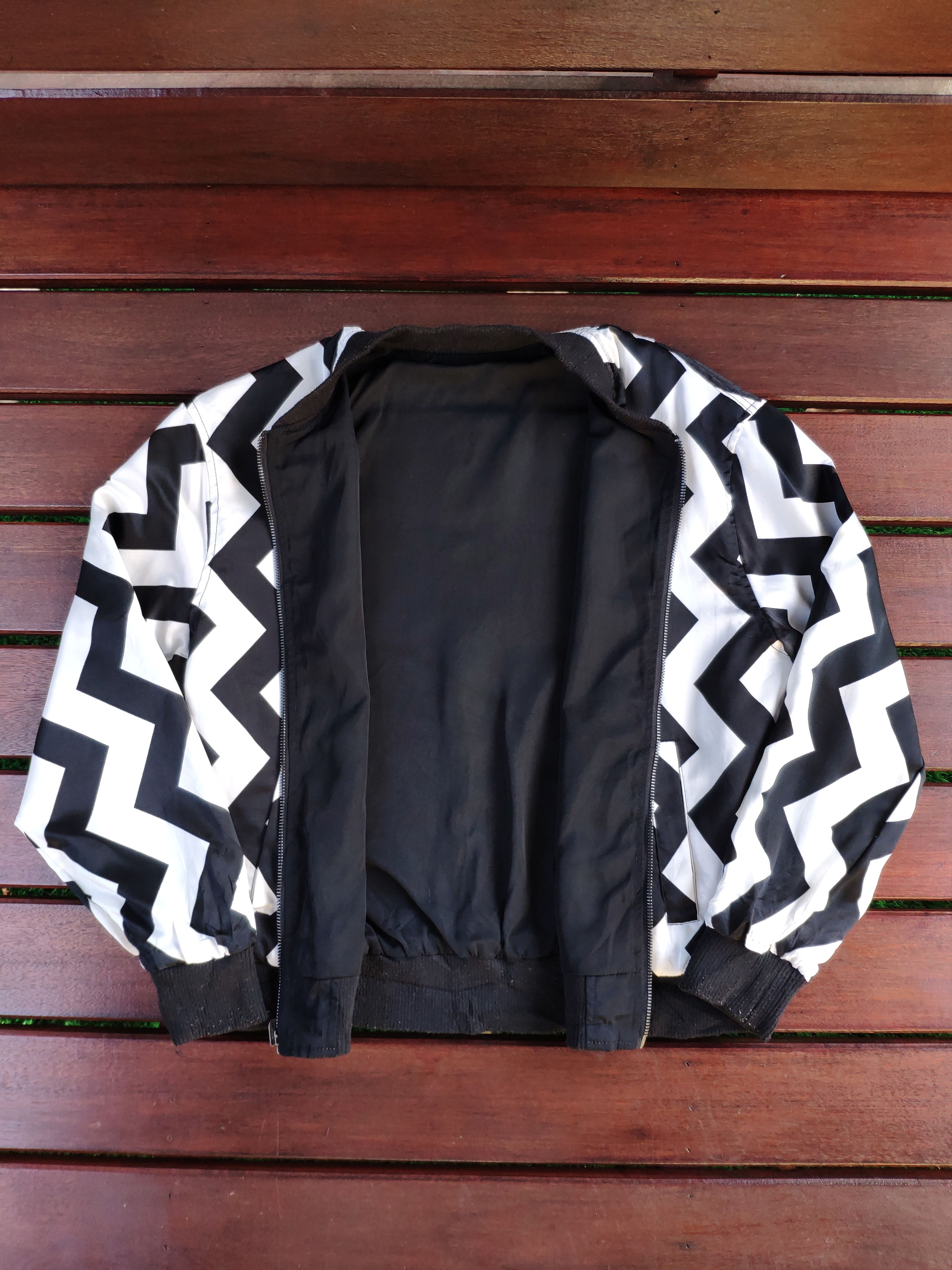 If Six Was Nine × Le Grande Bleu (L.G.B.) × Vintage Bomber Jacket Reversible by Availmode Zip Up Jacket Size US M / EU 48-50 / 2 - 2 Thumbnail