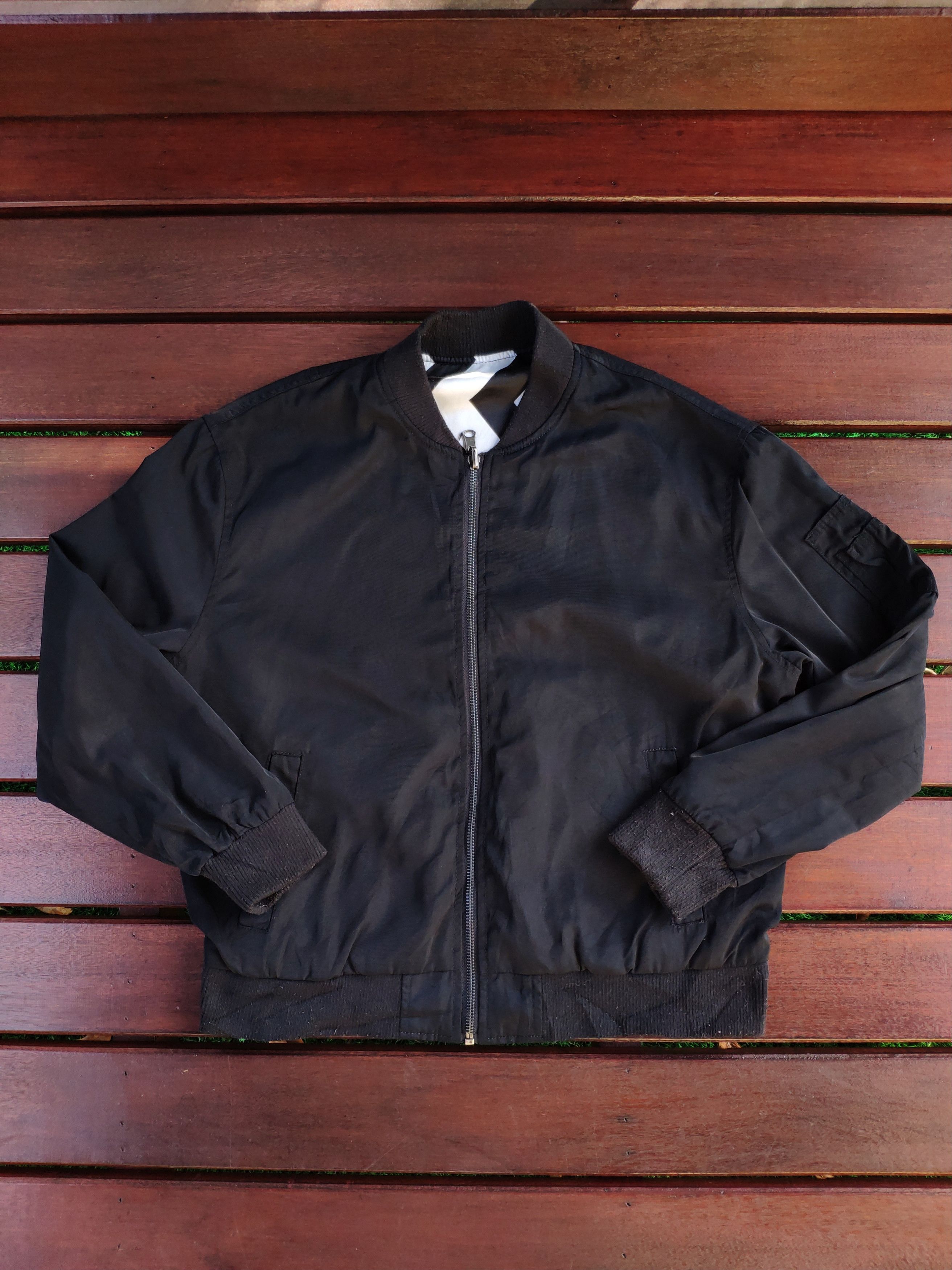 If Six Was Nine × Le Grande Bleu (L.G.B.) × Vintage Bomber Jacket Reversible by Availmode Zip Up Jacket Size US M / EU 48-50 / 2 - 11 Thumbnail