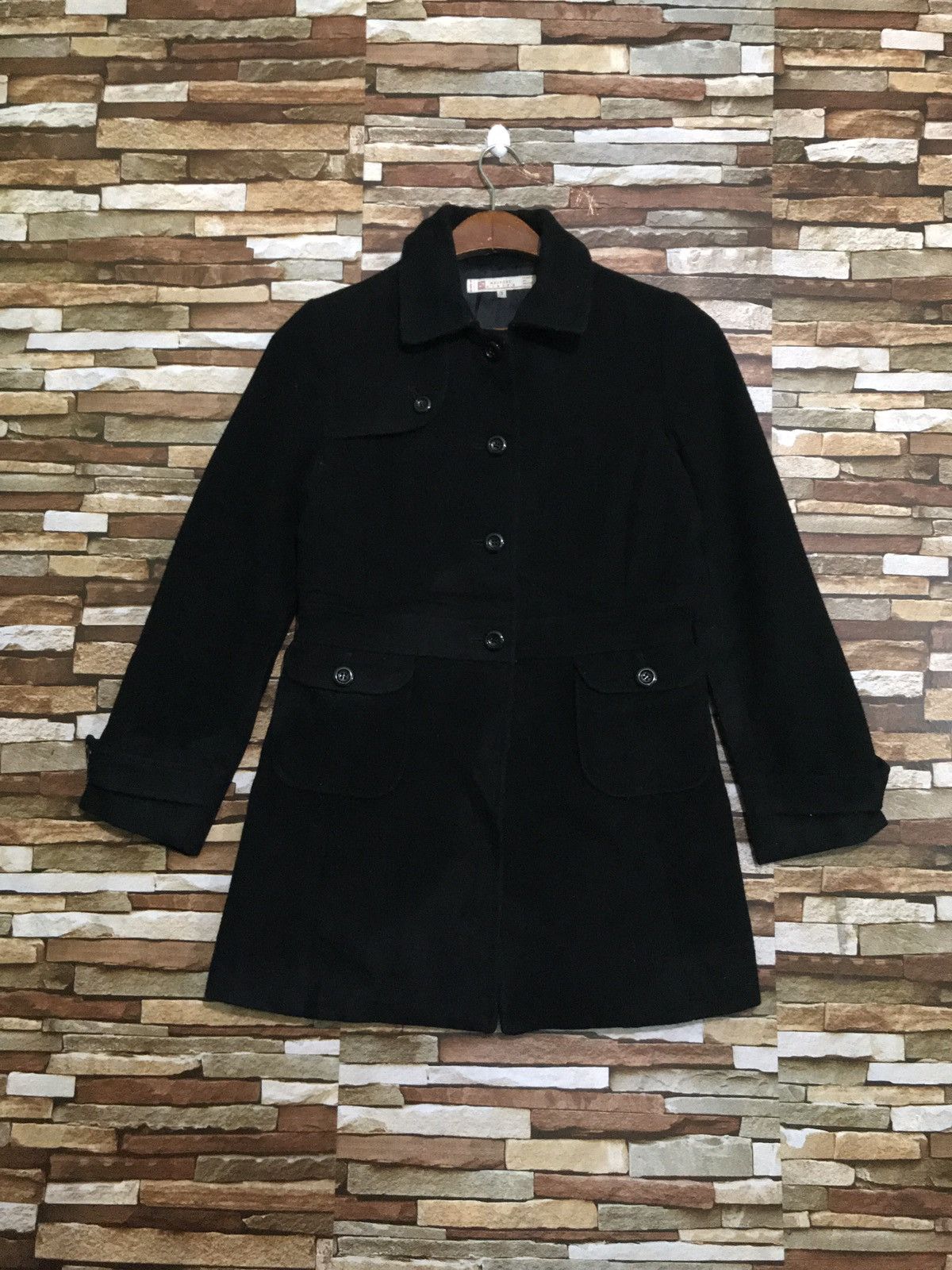 Melrose Melrose Wool Trench Coat Size S / US 4 / IT 40 - 1 Thumbnail