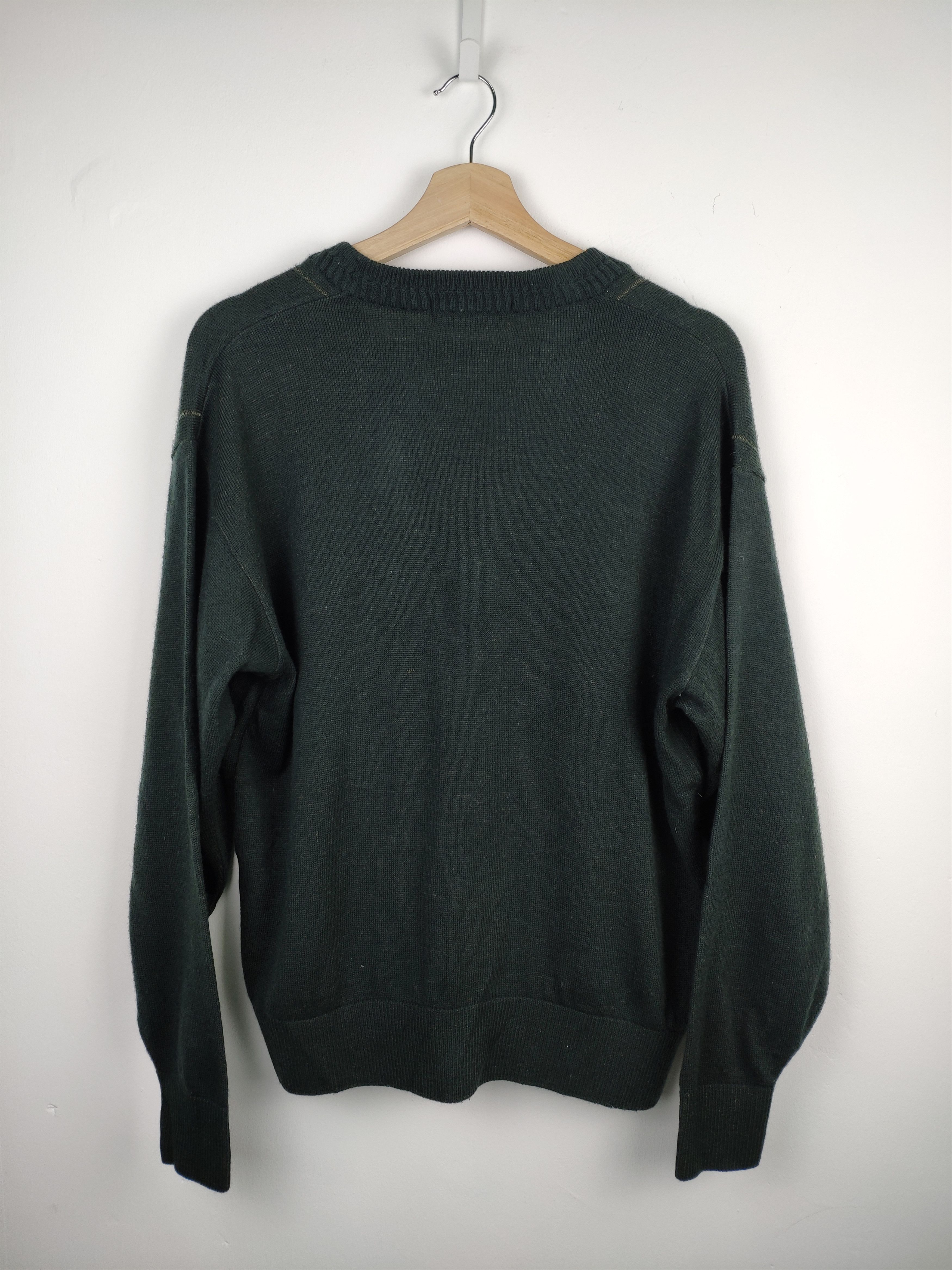 Aran Isles Knitwear × Japanese Brand × Vintage Vintage 90s Arnold Palmer Wool Knit Sweater V Neck Size US M / EU 48-50 / 2 - 5 Thumbnail
