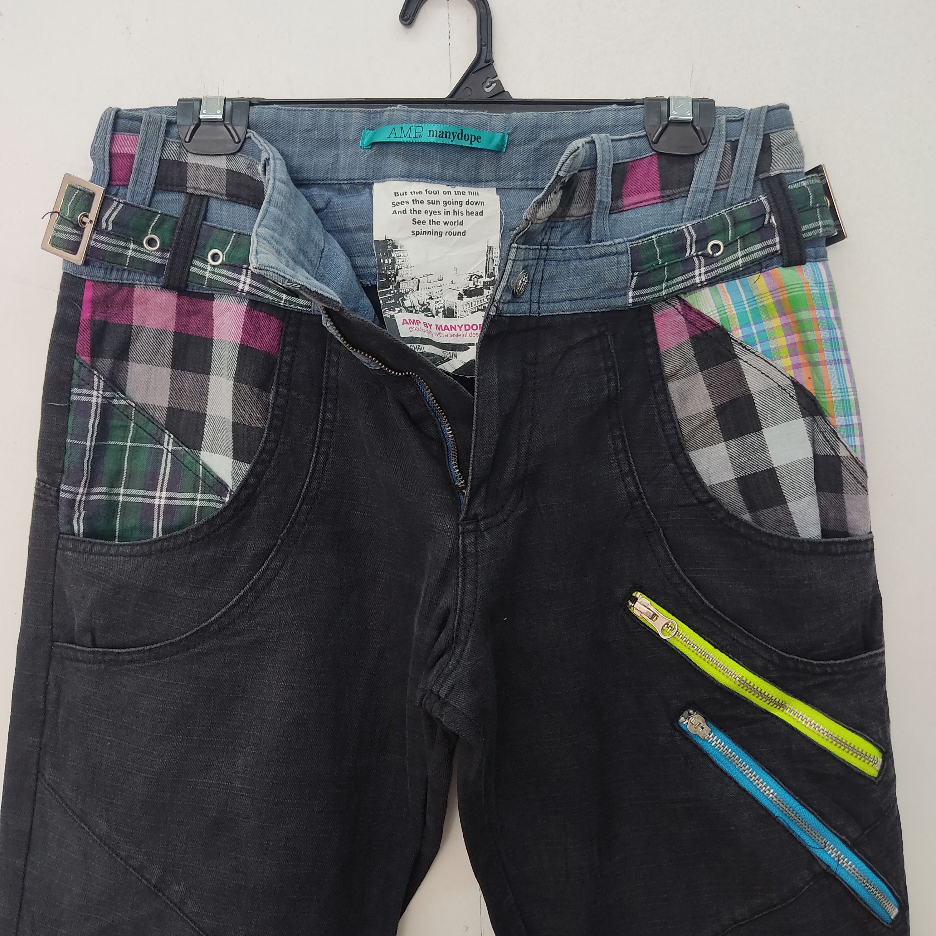 Japanese Brand Amp By Manydope Seditionaries Multipocket Blue Cargo Pant Size US 32 / EU 48 - 14 Thumbnail