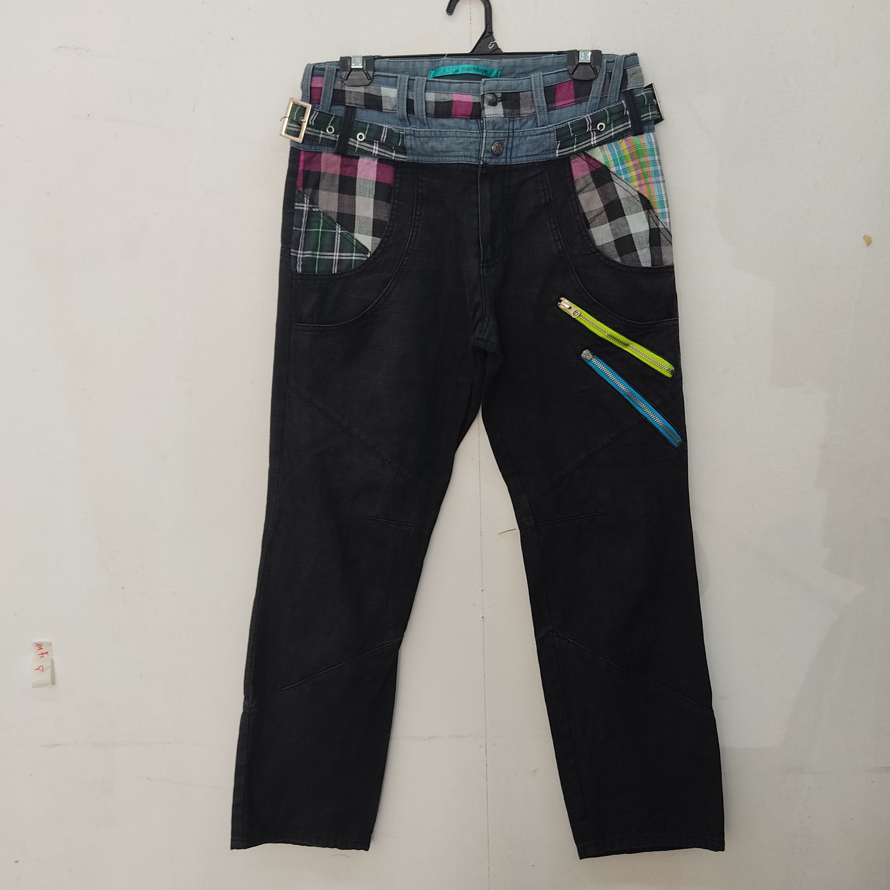 Japanese Brand Amp By Manydope Seditionaries Multipocket Blue Cargo Pant Size US 32 / EU 48 - 1 Thumbnail