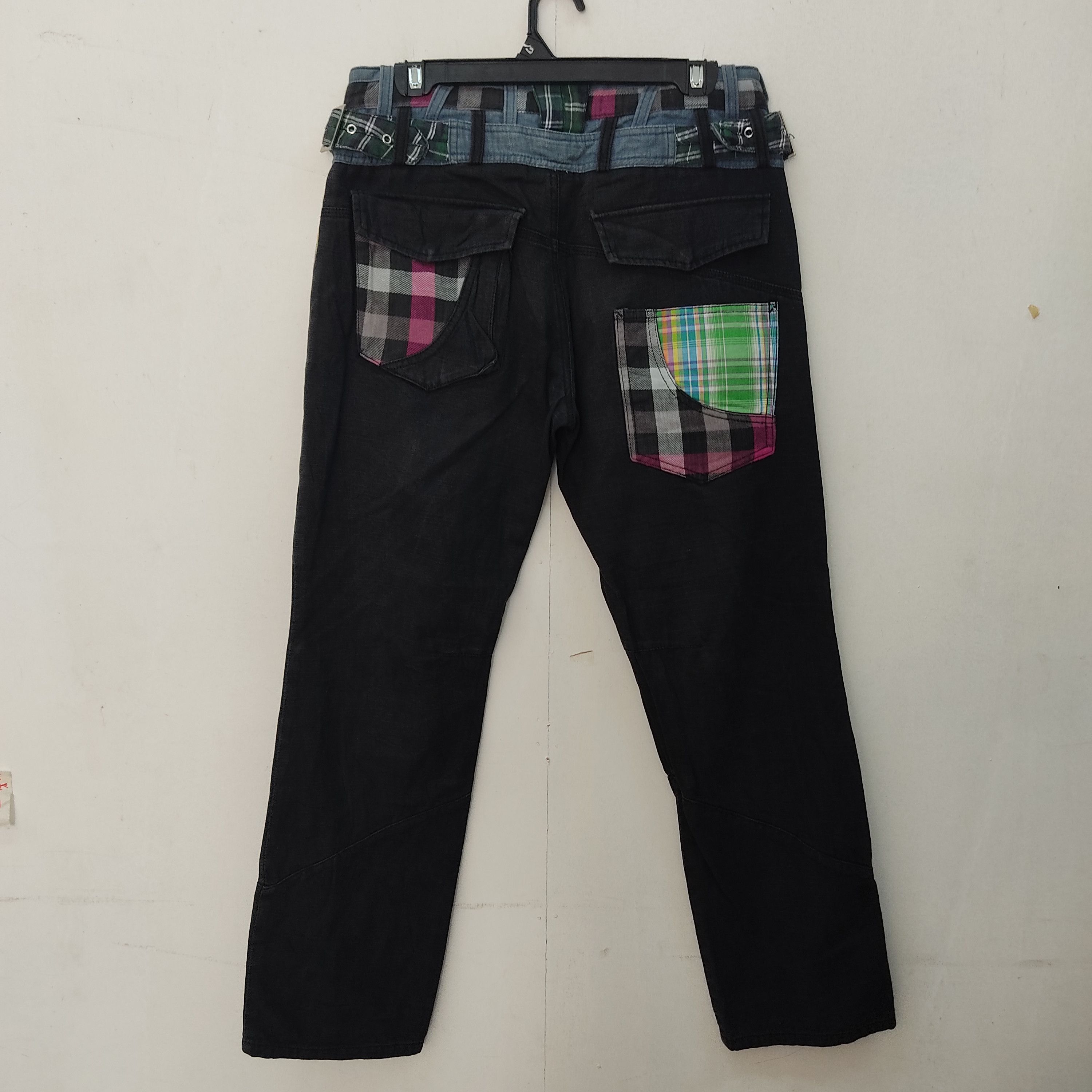Japanese Brand Amp By Manydope Seditionaries Multipocket Blue Cargo Pant Size US 32 / EU 48 - 2 Thumbnail