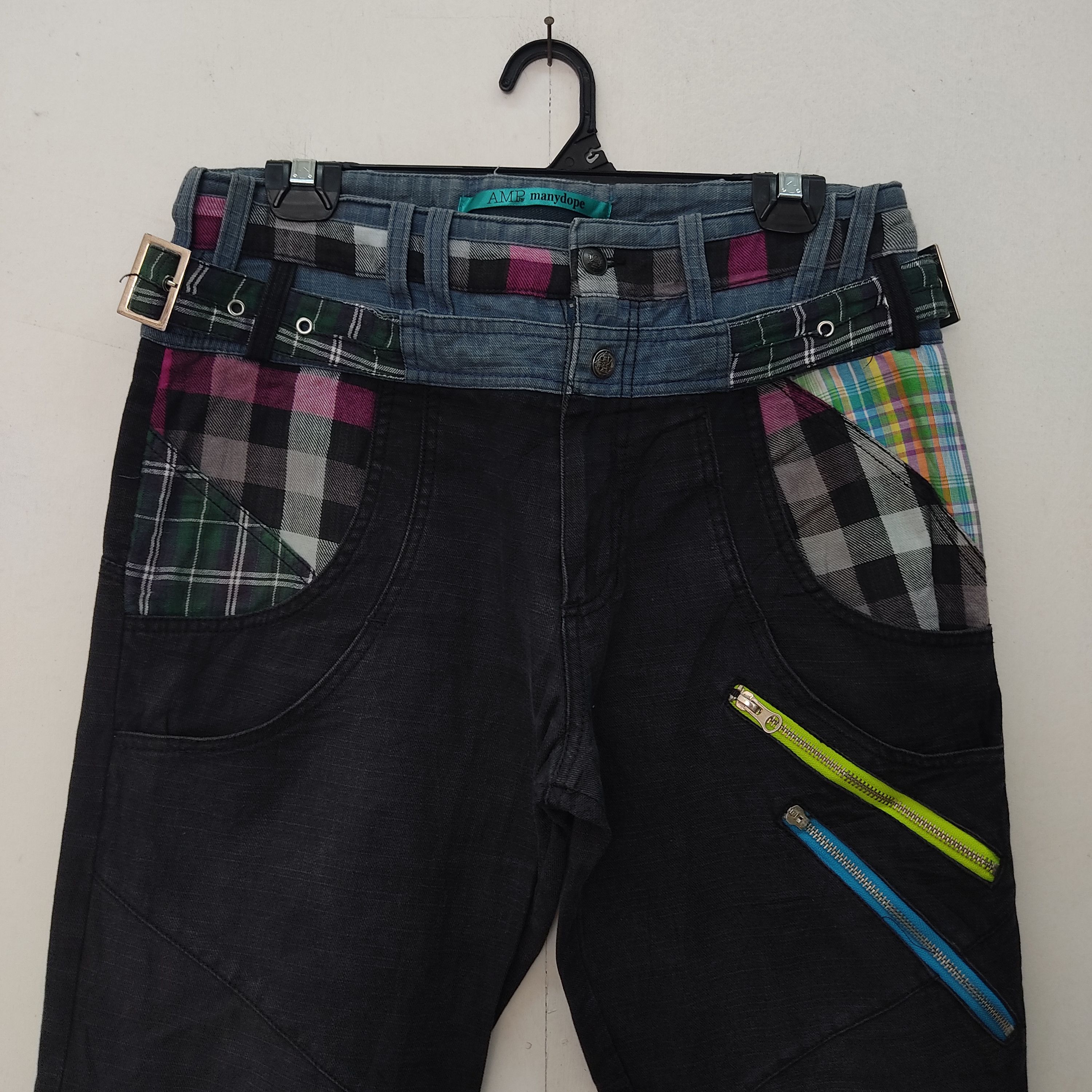 Japanese Brand Amp By Manydope Seditionaries Multipocket Blue Cargo Pant Size US 32 / EU 48 - 3 Thumbnail