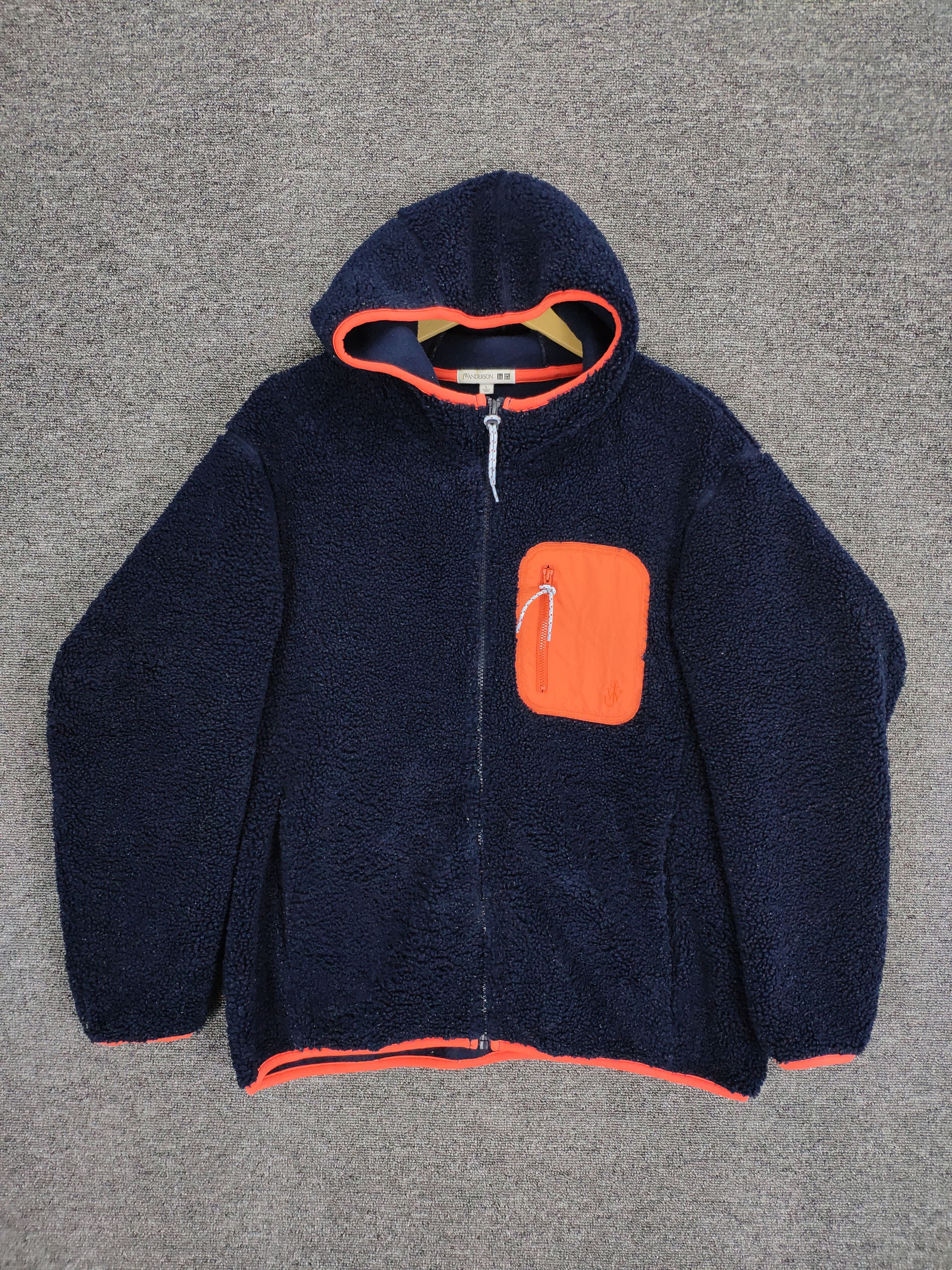 JW Anderson × Japanese Brand × Uniqlo J W Anderson Uniqlo Sherpa Hooded Jacket Size US L / EU 52-54 / 3 - 1 Thumbnail