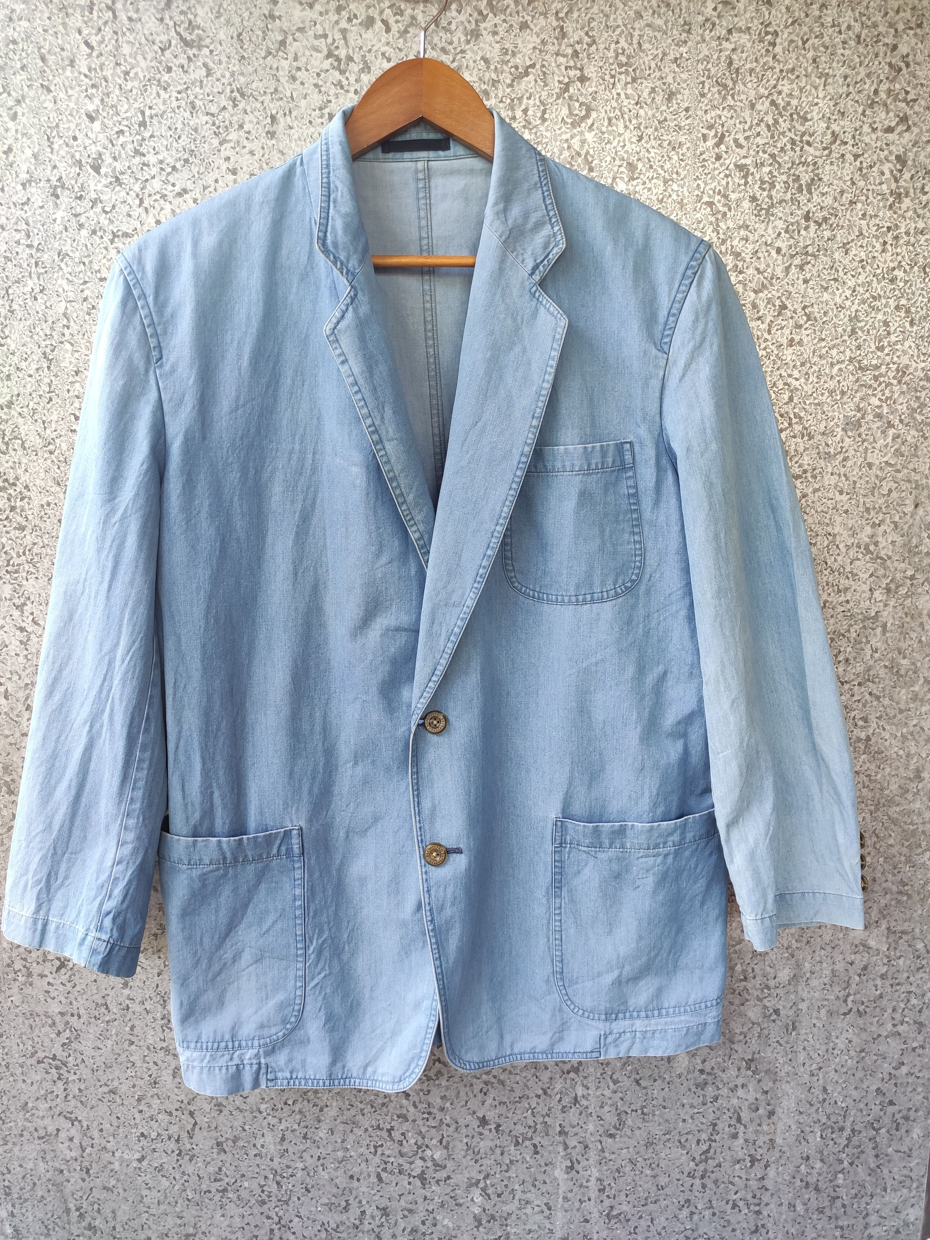 Burberry 🔥 Vintage Burberry's Chore Jacket Denim Size US M / EU 48-50 / 2 - 1 Thumbnail
