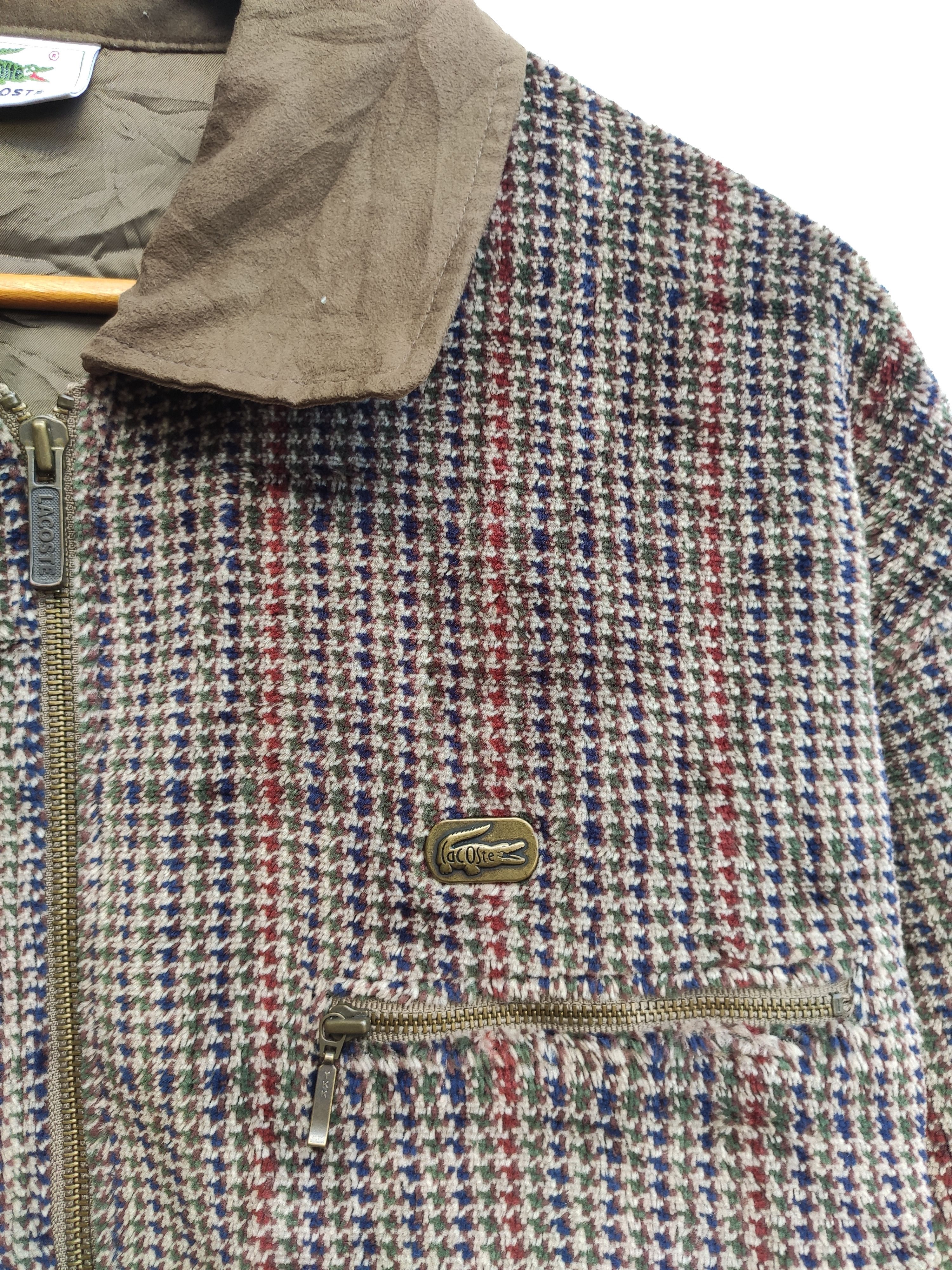 Lacoste Vintage Lacoste jacket corduroy tartan design Size US M / EU 48-50 / 2 - 6 Thumbnail