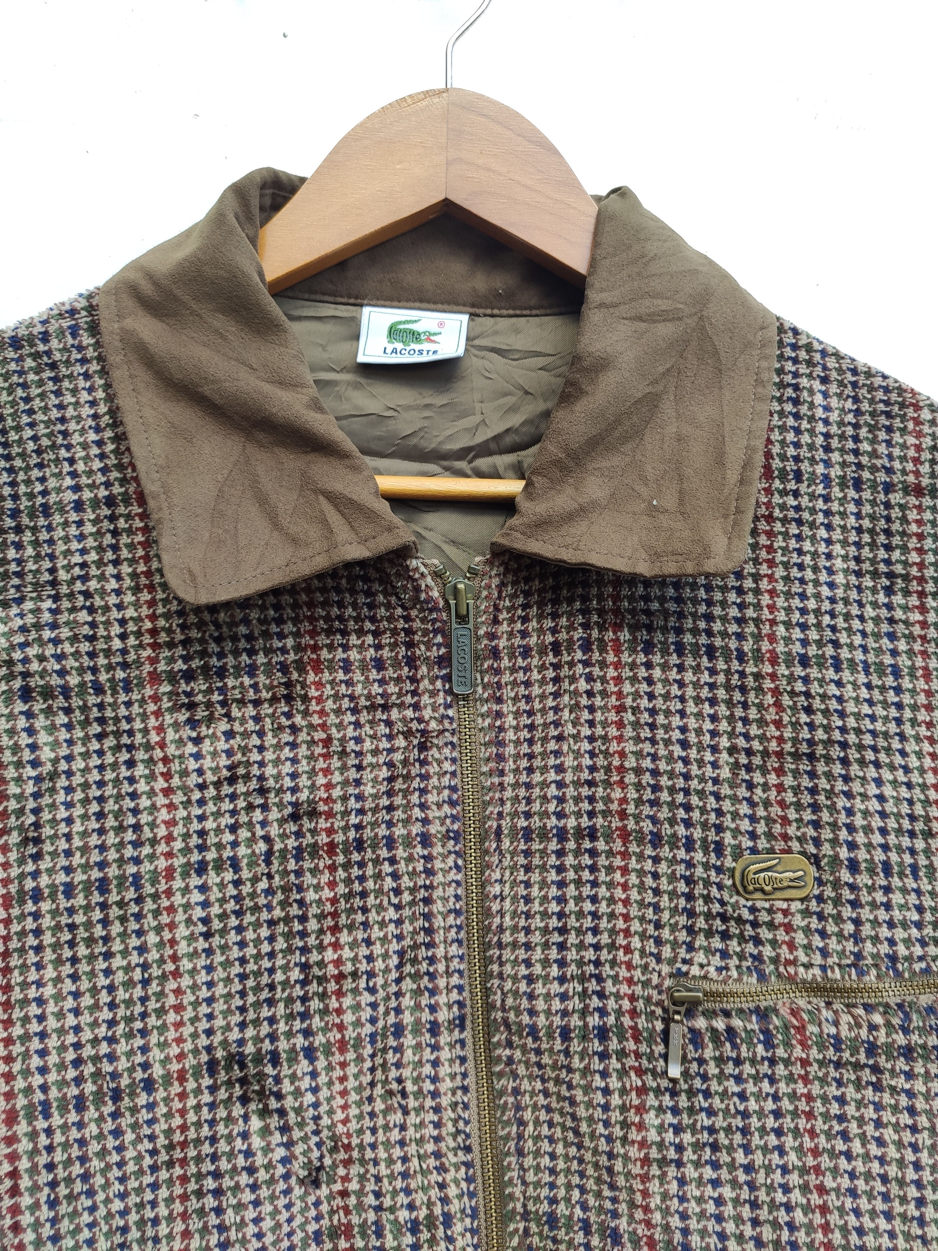Lacoste Vintage Lacoste jacket corduroy tartan design Size US M / EU 48-50 / 2 - 4 Thumbnail