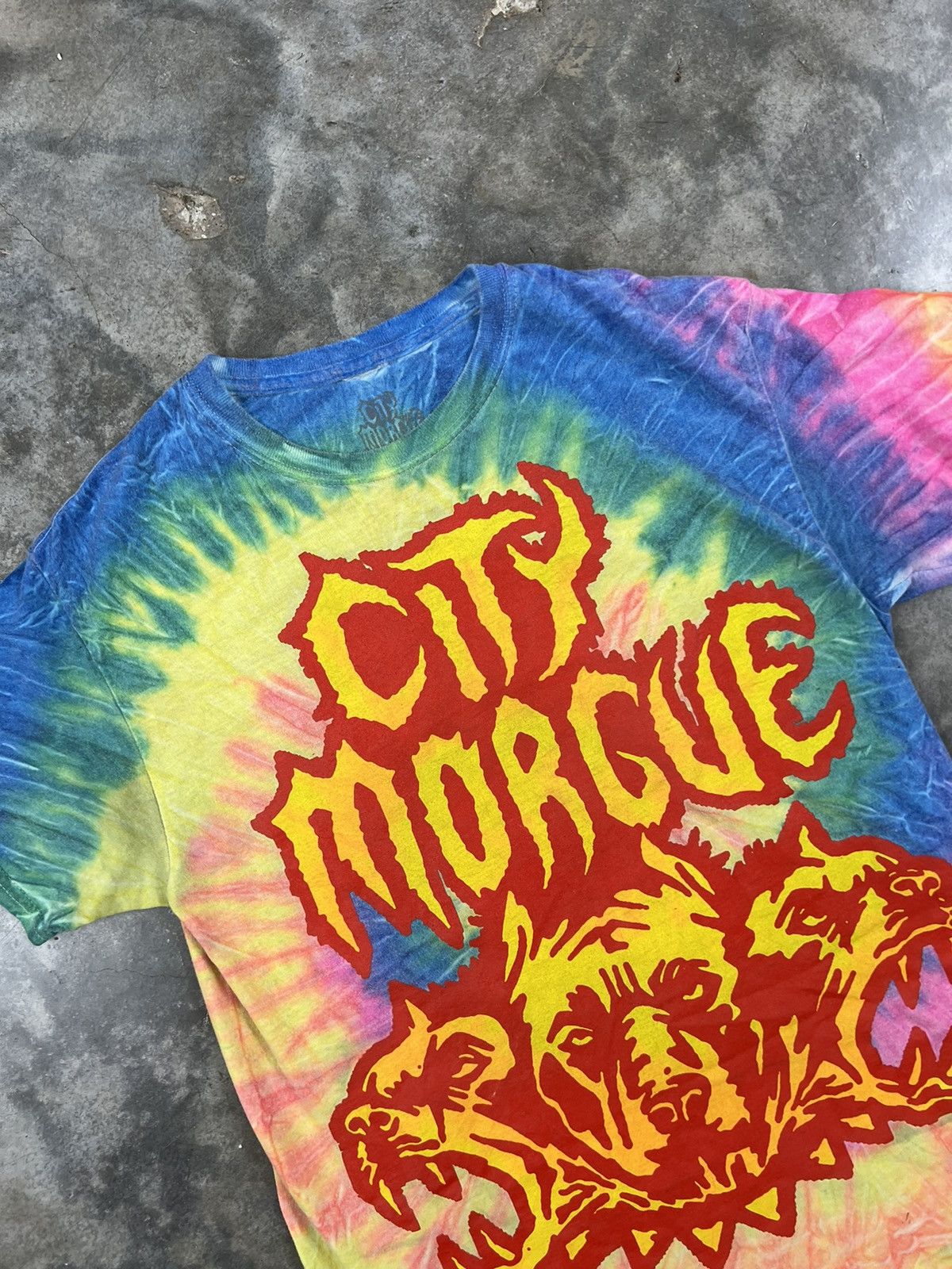Other City Morgue OG Dog Head LSD Tie Dye Logo Tee Medium ❄️❄️ FTP Size US M / EU 48-50 / 2 - 2 Thumbnail