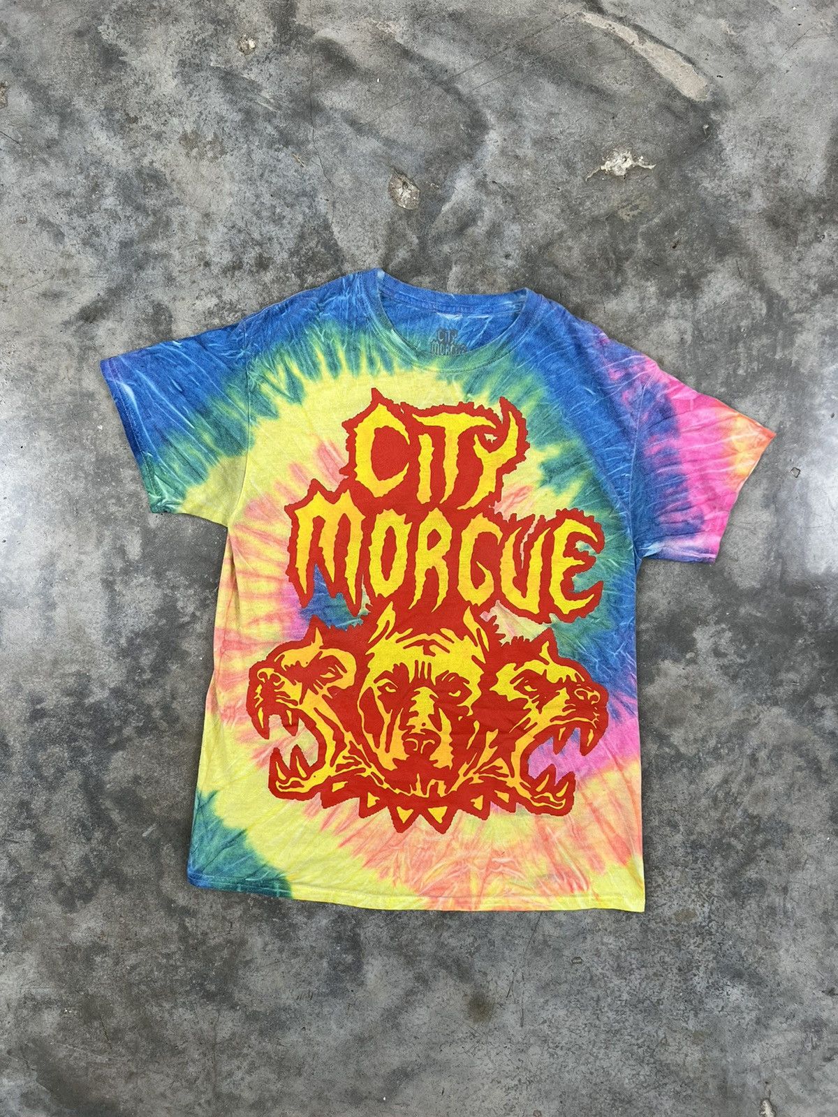 トップス vintage goa tie dye design tee vintage goa map tie dye design tee Vintage Palm Tree Tie Dye AOP