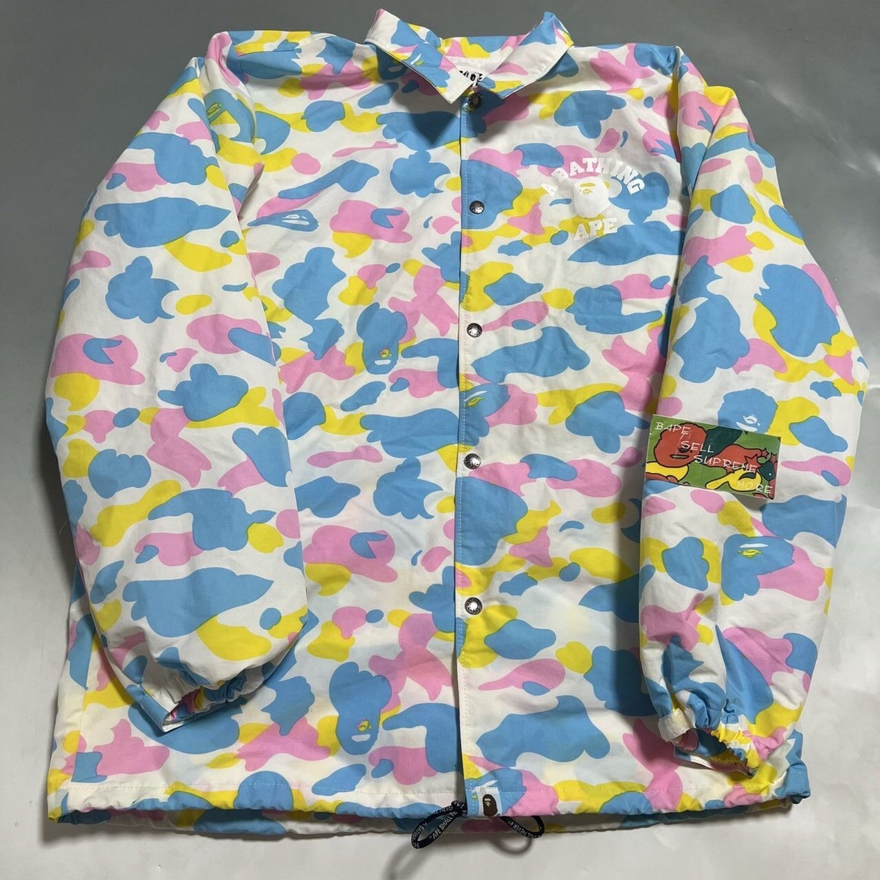 Bape BAPE cotton candy nylon jacket Size US XL / EU 56 / 4 - 1 Thumbnail