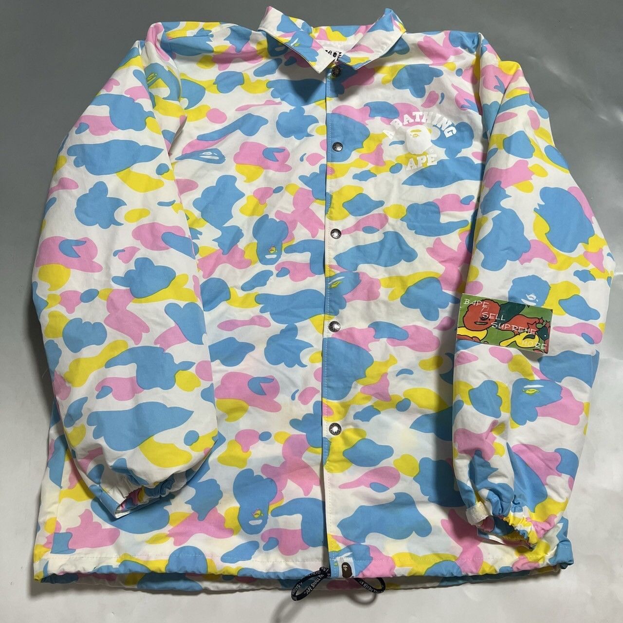 image of Bape Cotton Candy Nylon Jacket, Men's (Size XL)