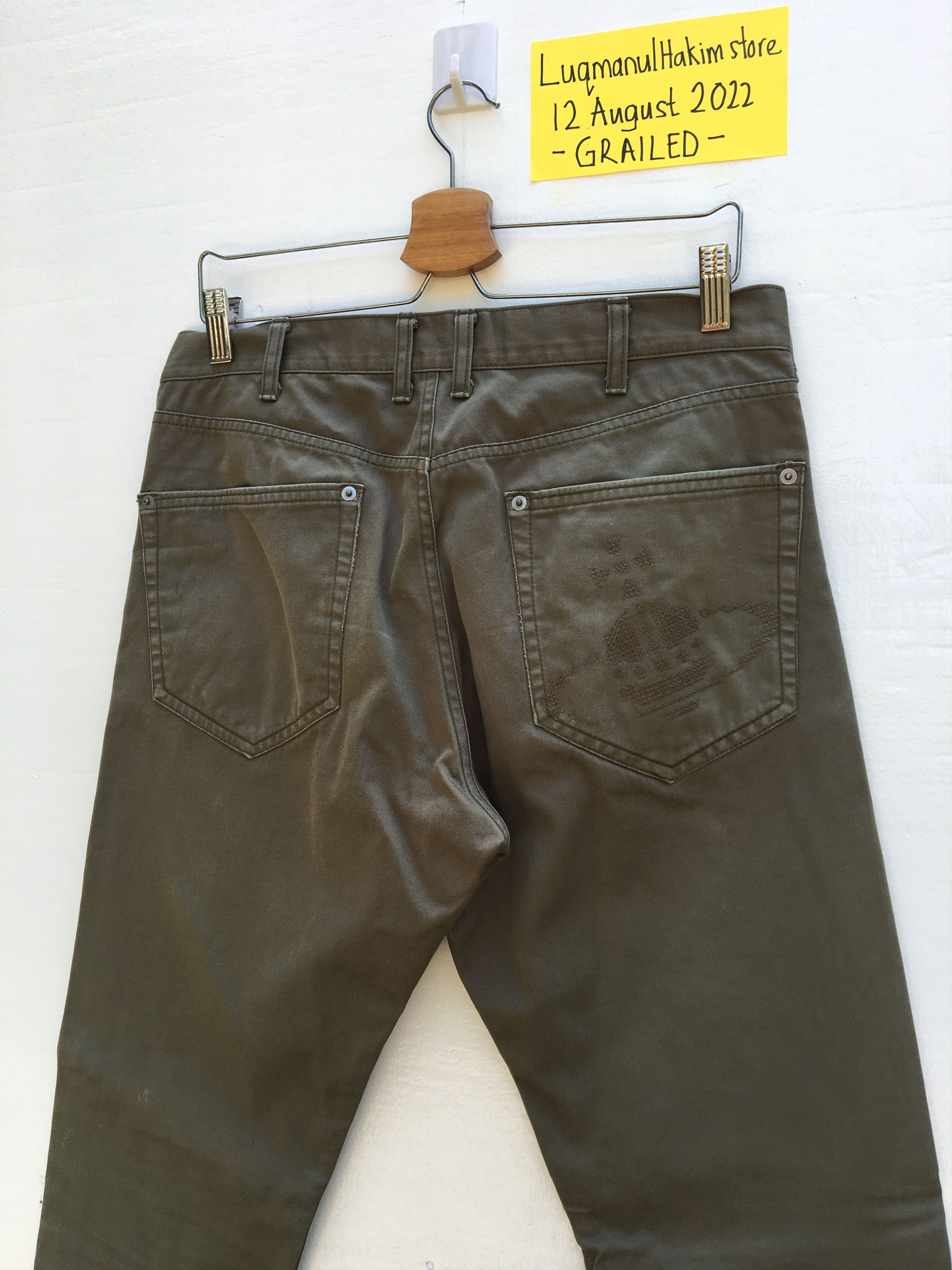 Vivienne Westwood Rare Vintage Vivienne Westwood Embroidered Logo Pants Size US 31 - 20 Thumbnail