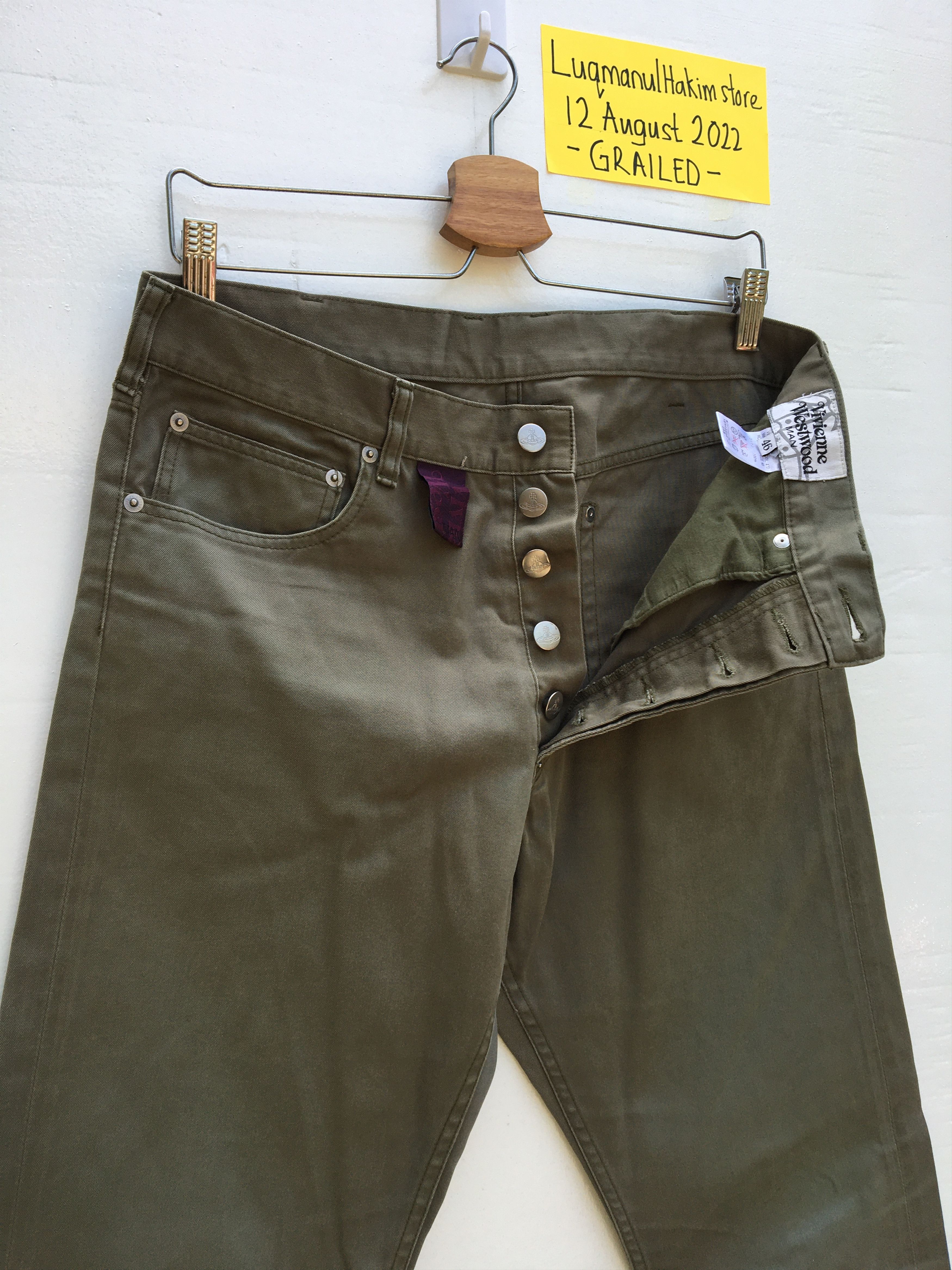 Vivienne Westwood Rare Vintage Vivienne Westwood Embroidered Logo Pants Size US 31 - 8 Thumbnail