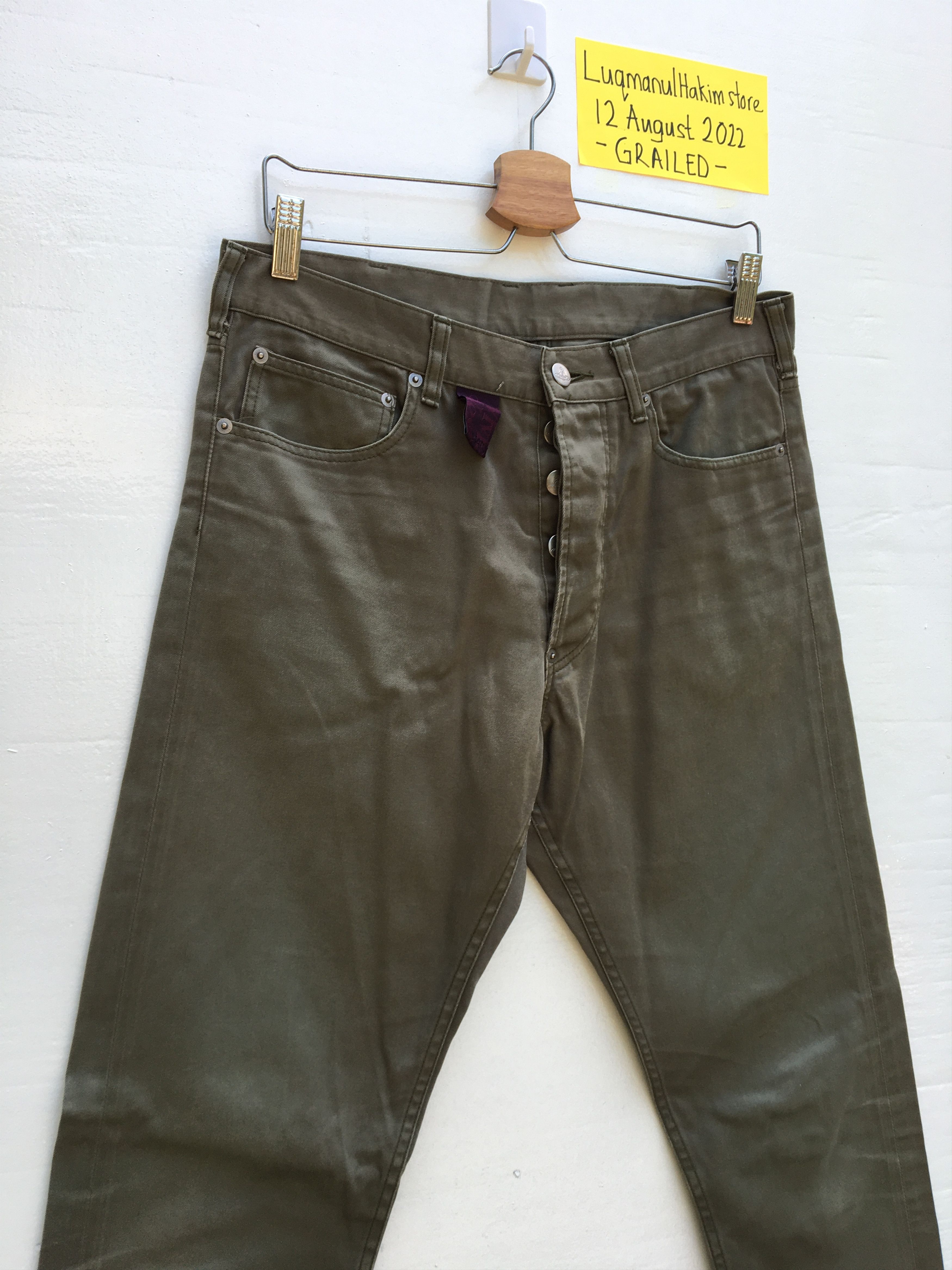 Vivienne Westwood Rare Vintage Vivienne Westwood Embroidered Logo Pants Size US 31 - 6 Thumbnail