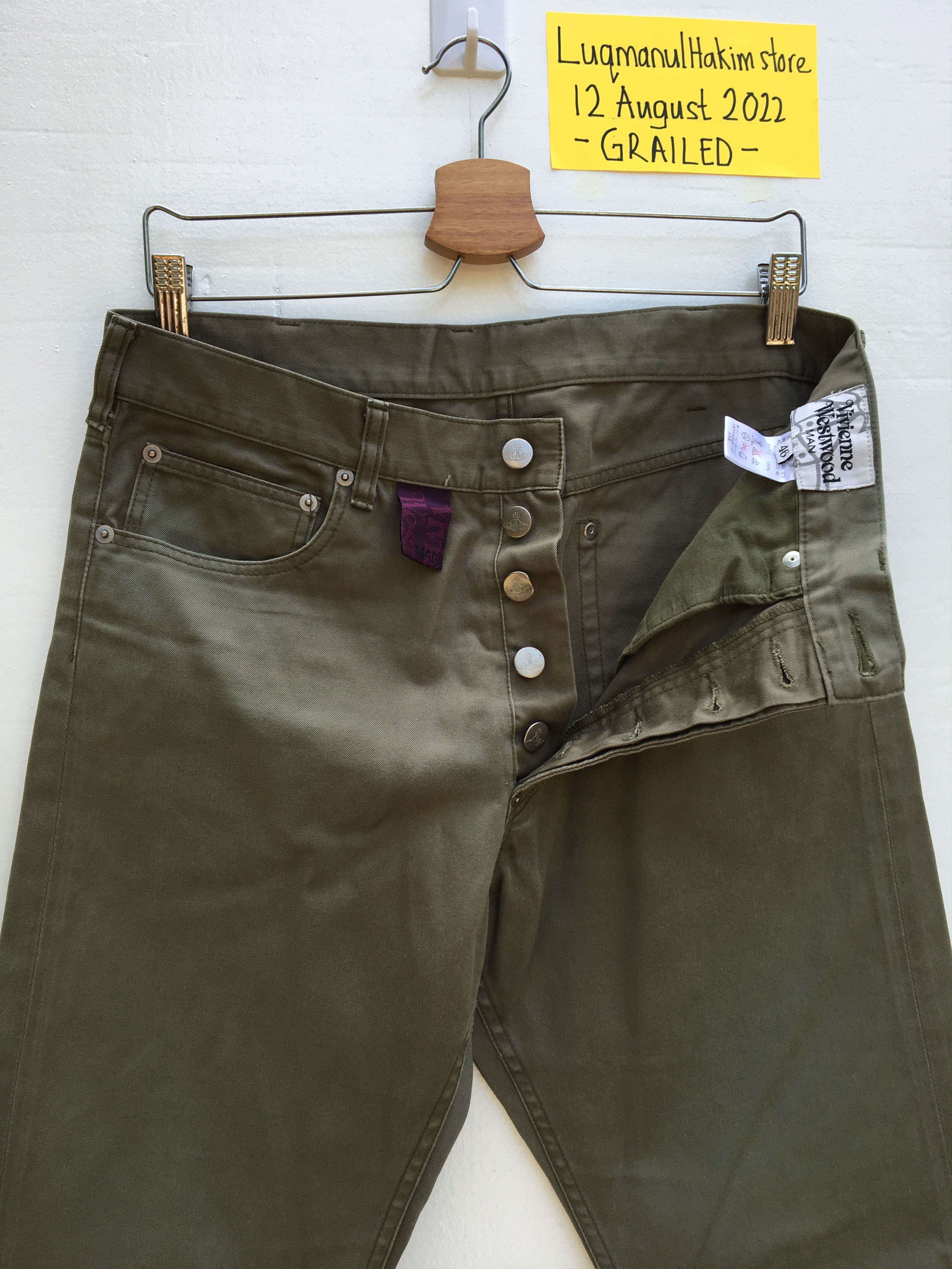 Vivienne Westwood Rare Vintage Vivienne Westwood Embroidered Logo Pants Size US 31 - 9 Thumbnail