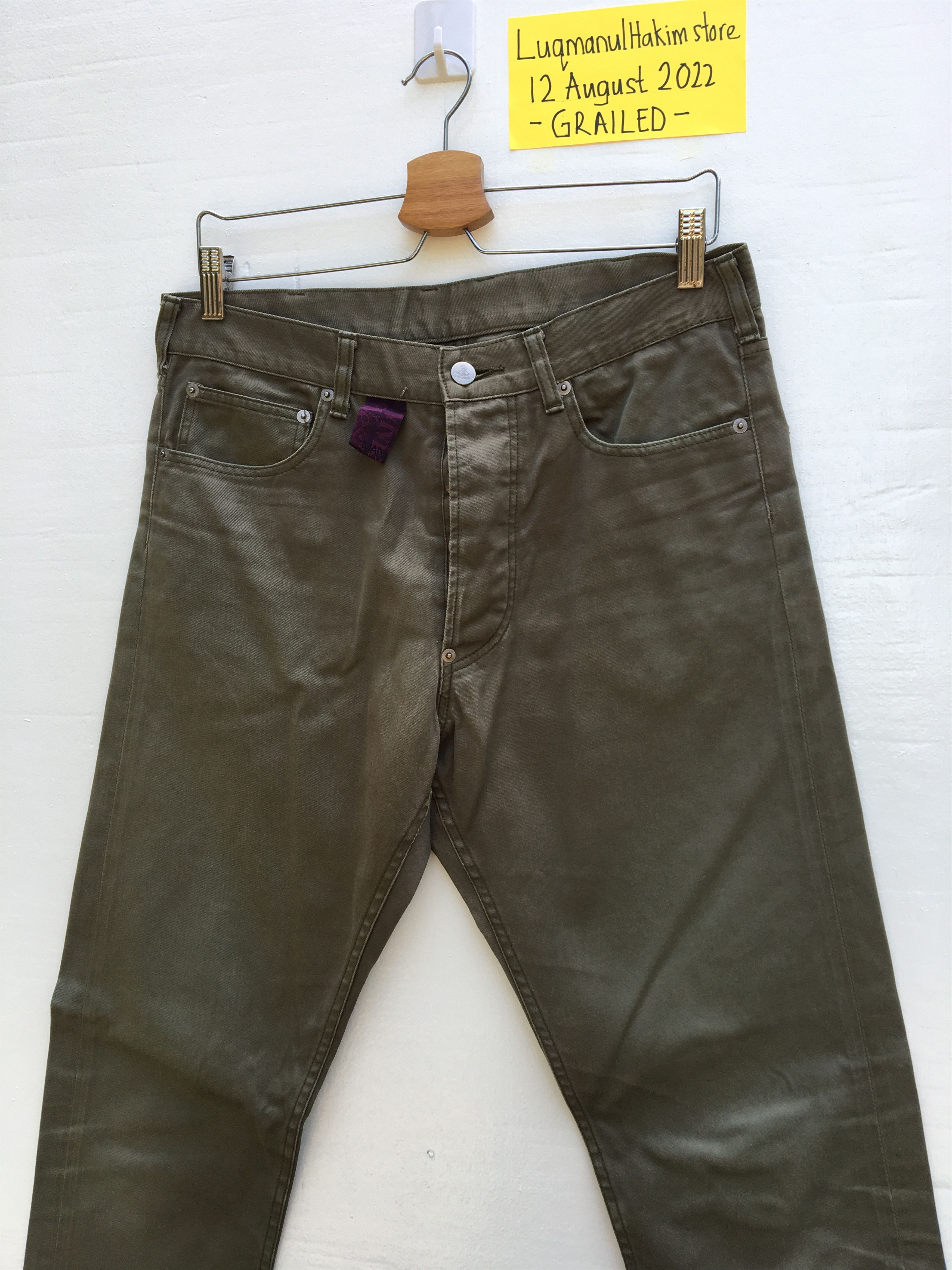 Vivienne Westwood Rare Vintage Vivienne Westwood Embroidered Logo Pants Size US 31 - 7 Thumbnail