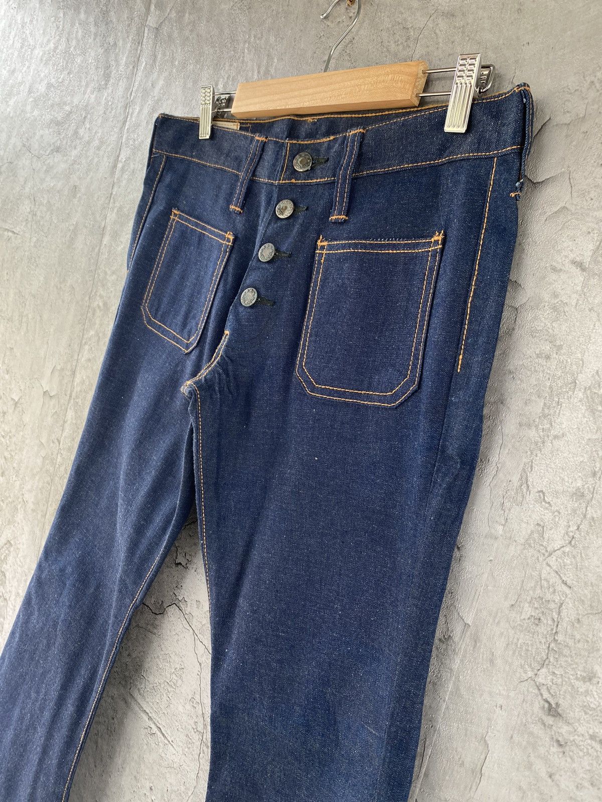 Designer × Vintage Vintage 60s Wingler Flared Denim Pants Size US 30 / EU 46 - 7 Thumbnail