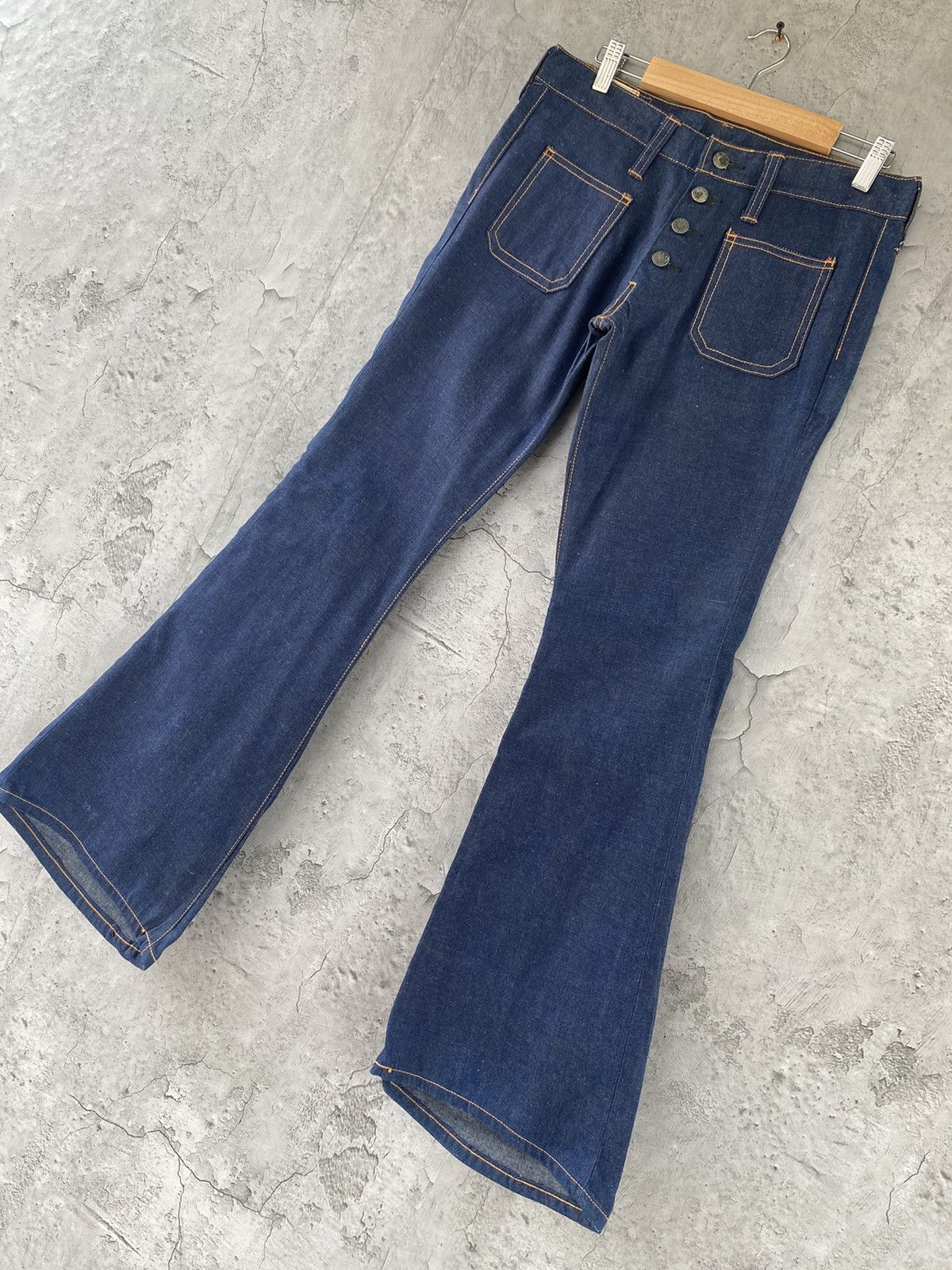 Designer × Vintage Vintage 60s Wingler Flared Denim Pants Size US 30 / EU 46 - 3 Thumbnail