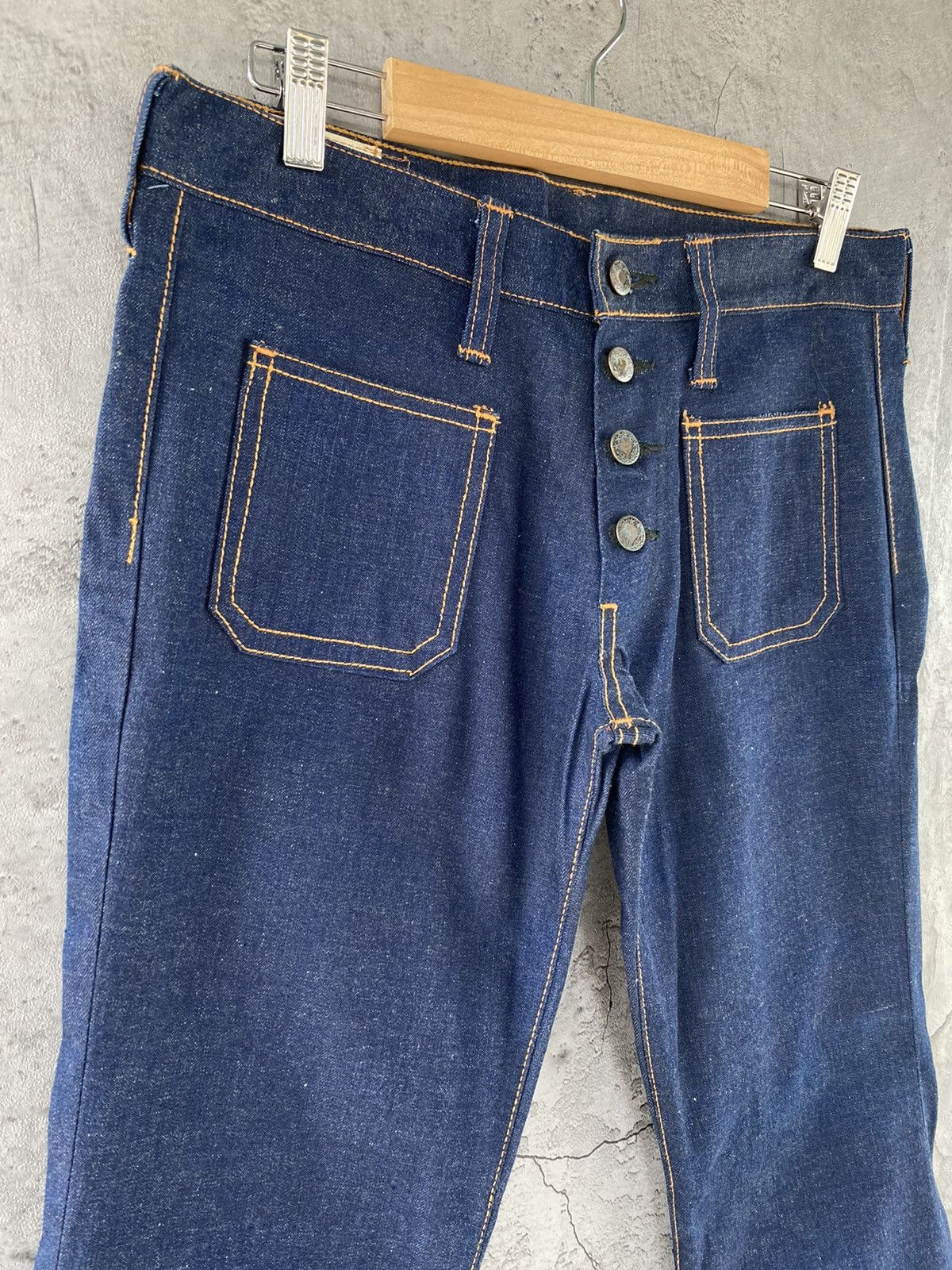 Designer × Vintage Vintage 60s Wingler Flared Denim Pants Size US 30 / EU 46 - 6 Thumbnail