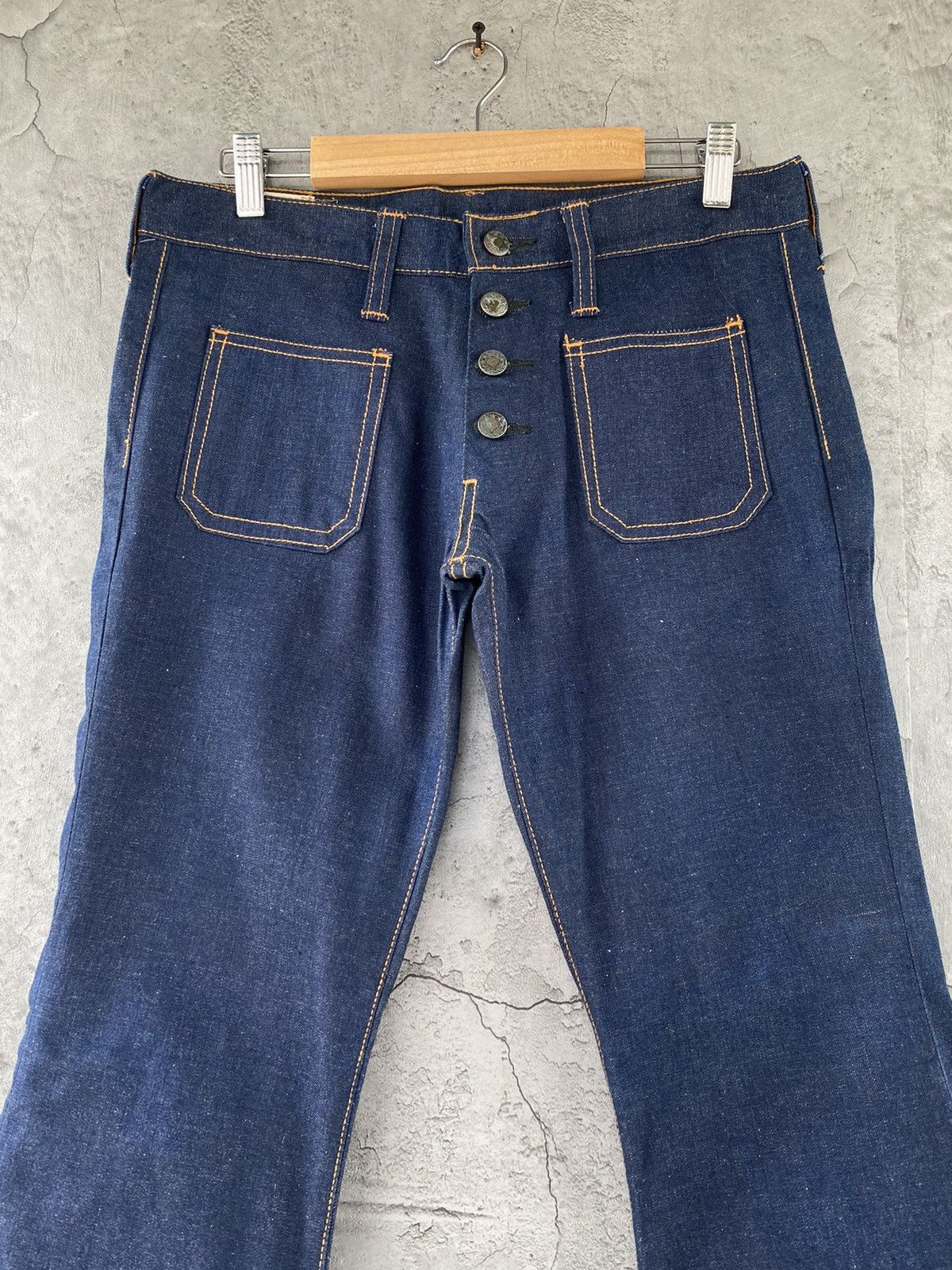Designer × Vintage Vintage 60s Wingler Flared Denim Pants Size US 30 / EU 46 - 4 Thumbnail