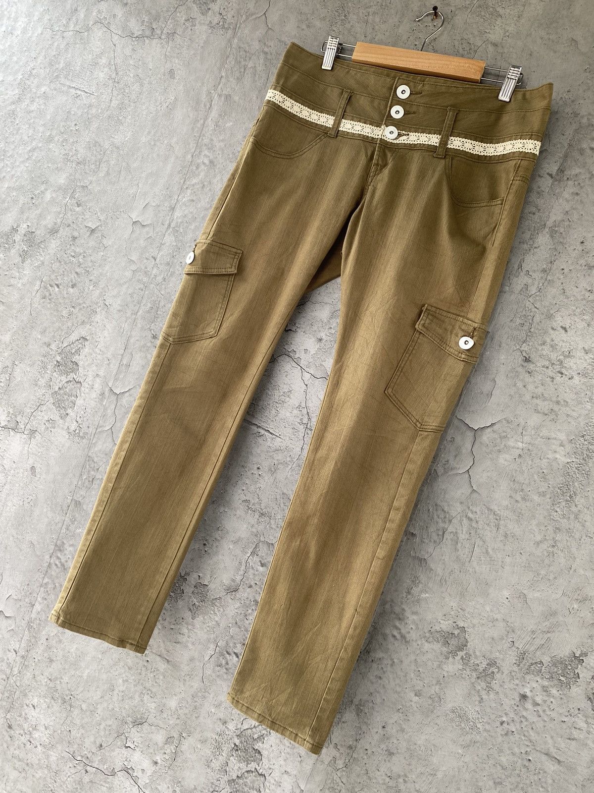 Designer × Japanese Brand Japanese Brand And I Cargo Triple Waist Skinny Stretch Pants Size US 32 / EU 48 - 3 Thumbnail