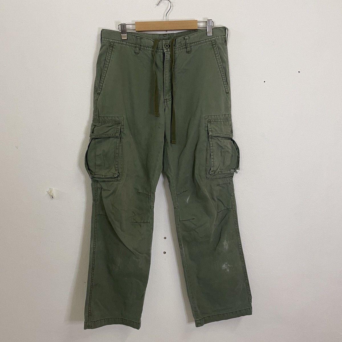 image of Vintage Japanese Utility Multipocket Tactical Cargo Pants in Green, Men's (Size 32)