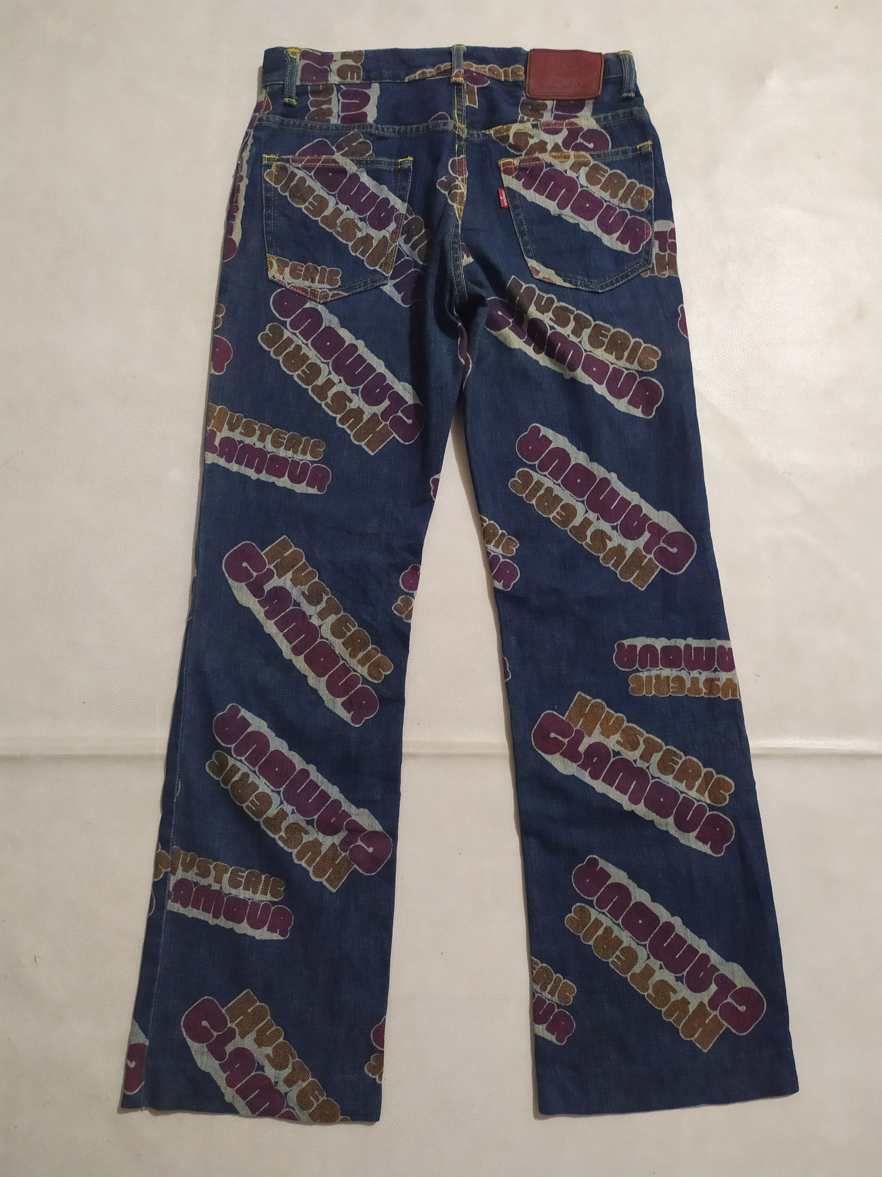 Hysteric Glamour 🔥Rare!!! Hysteric Glamour Fullprint Font Logo Design Pants Size US 29 - 6 Thumbnail