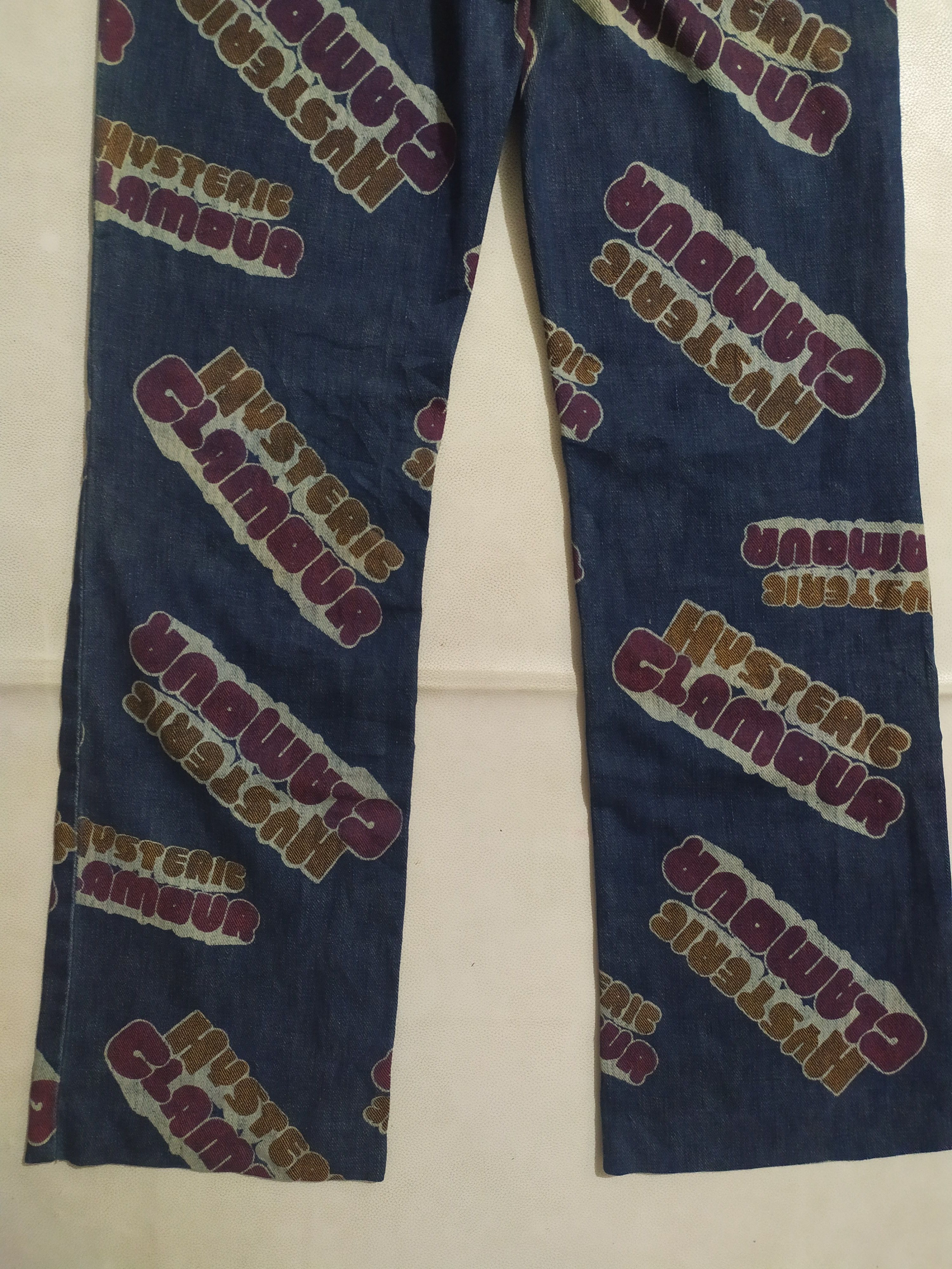 Hysteric Glamour 🔥Rare!!! Hysteric Glamour Fullprint Font Logo Design Pants Size US 29 - 8 Thumbnail