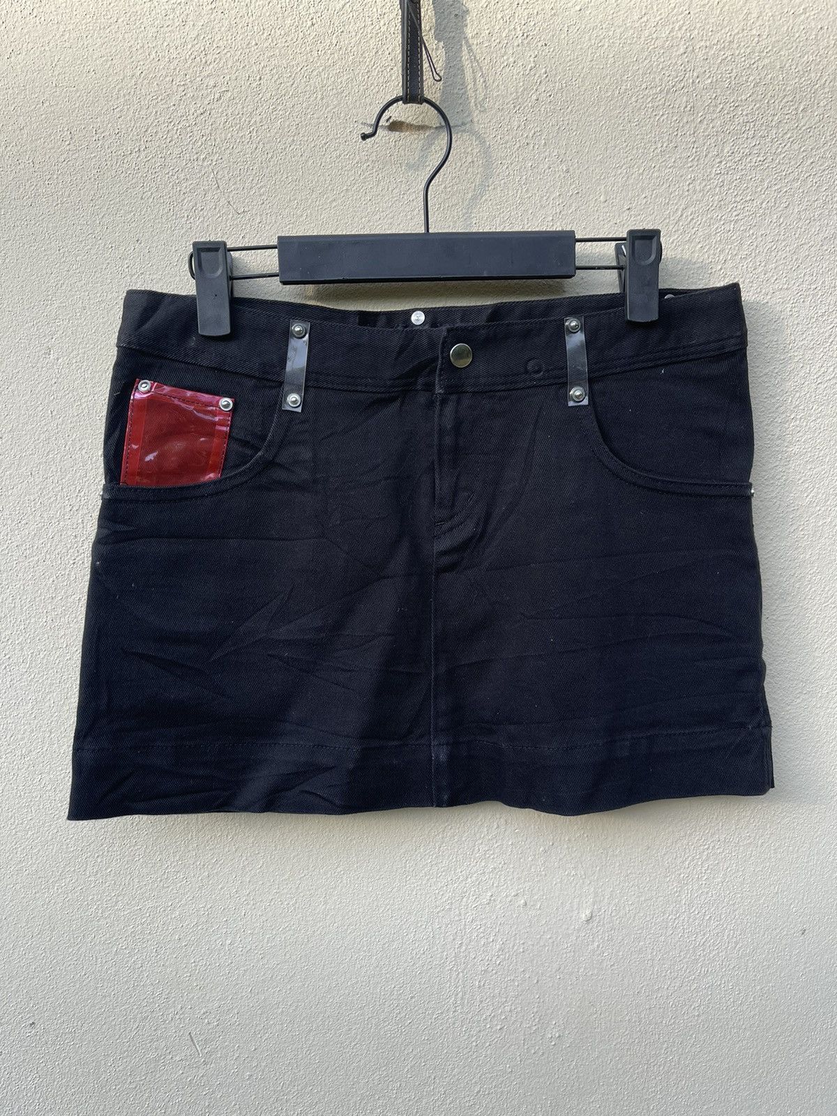Japanese Brand × Seditionaries Six3 666 bondage rare plastic pocket mini skirt Size 30" / US 8 / IT 44 - 2 Thumbnail