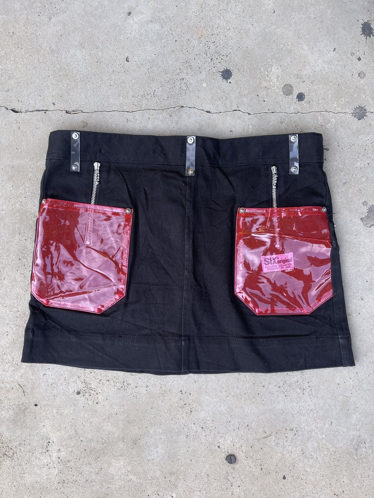 Japanese Brand × Seditionaries Six3 666 bondage rare plastic pocket mini skirt Size 30" / US 8 / IT 44 - 7 Thumbnail