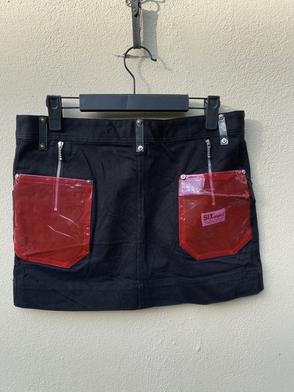 Japanese Brand × Seditionaries Six3 666 bondage rare plastic pocket mini skirt Size 30" / US 8 / IT 44 - 1 Thumbnail
