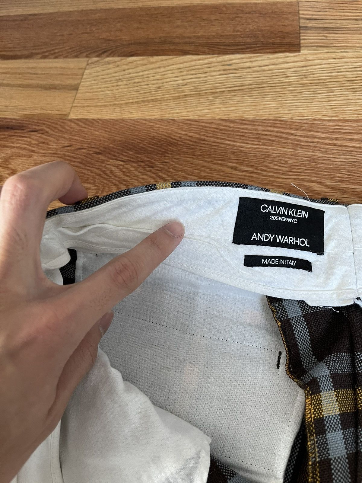 Calvin Klein 205W39NYC × Raf Simons Calvin Klein 205W39NYC Andy Warhol Plaid Print Wool Pants Size US 32 / EU 48 - 6 Thumbnail