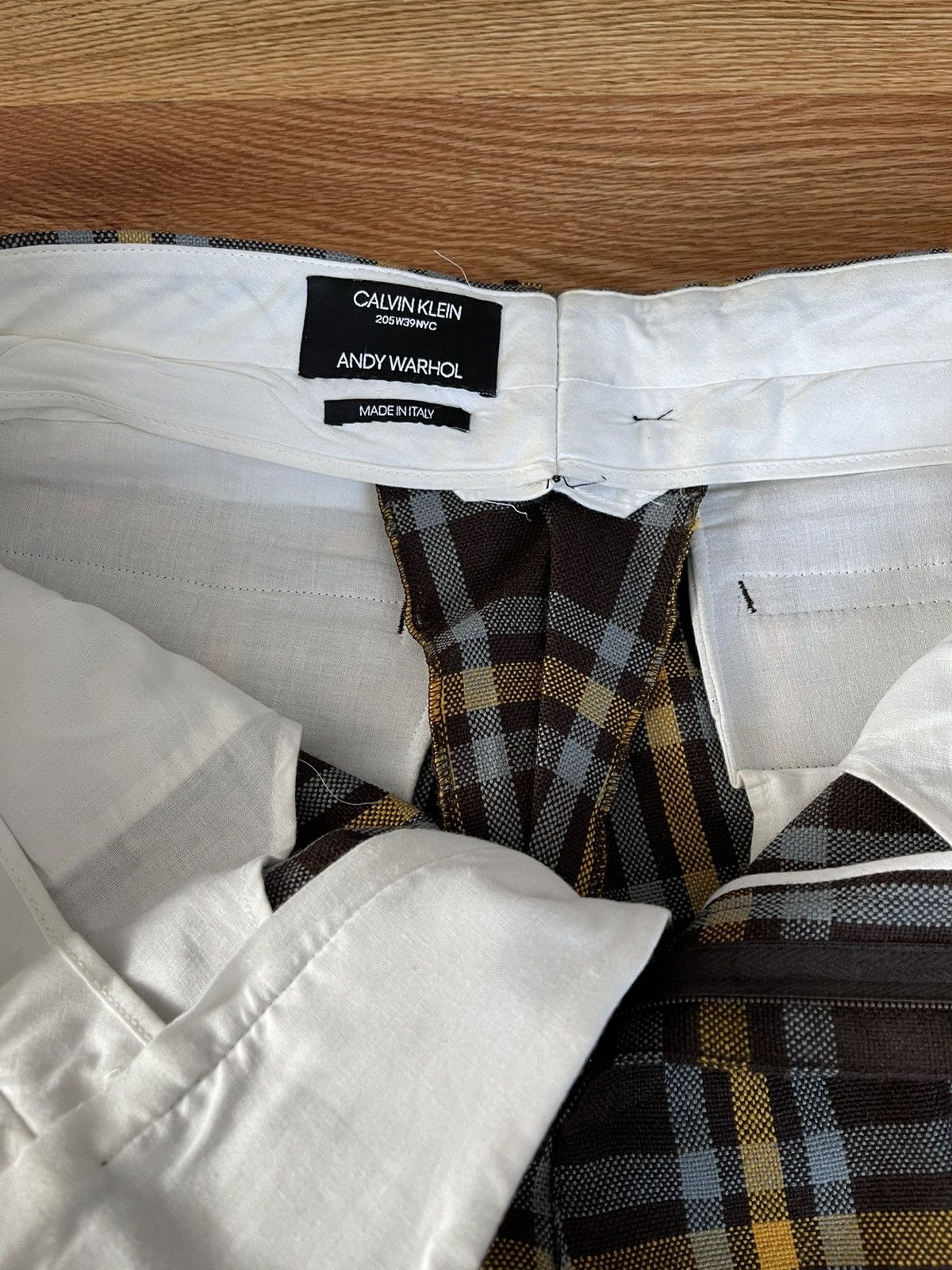 Calvin Klein 205W39NYC × Raf Simons Calvin Klein 205W39NYC Andy Warhol Plaid Print Wool Pants Size US 32 / EU 48 - 5 Thumbnail