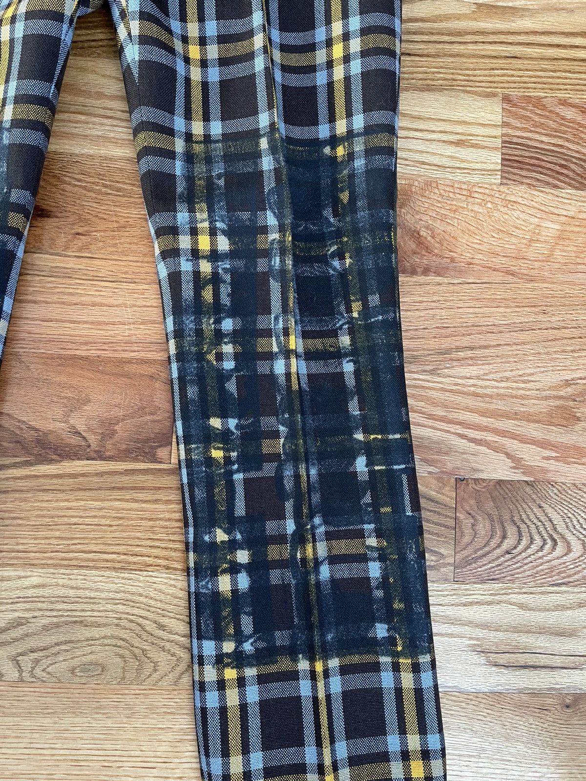 Calvin Klein 205W39NYC × Raf Simons Calvin Klein 205W39NYC Andy Warhol Plaid Print Wool Pants Size US 32 / EU 48 - 2 Thumbnail