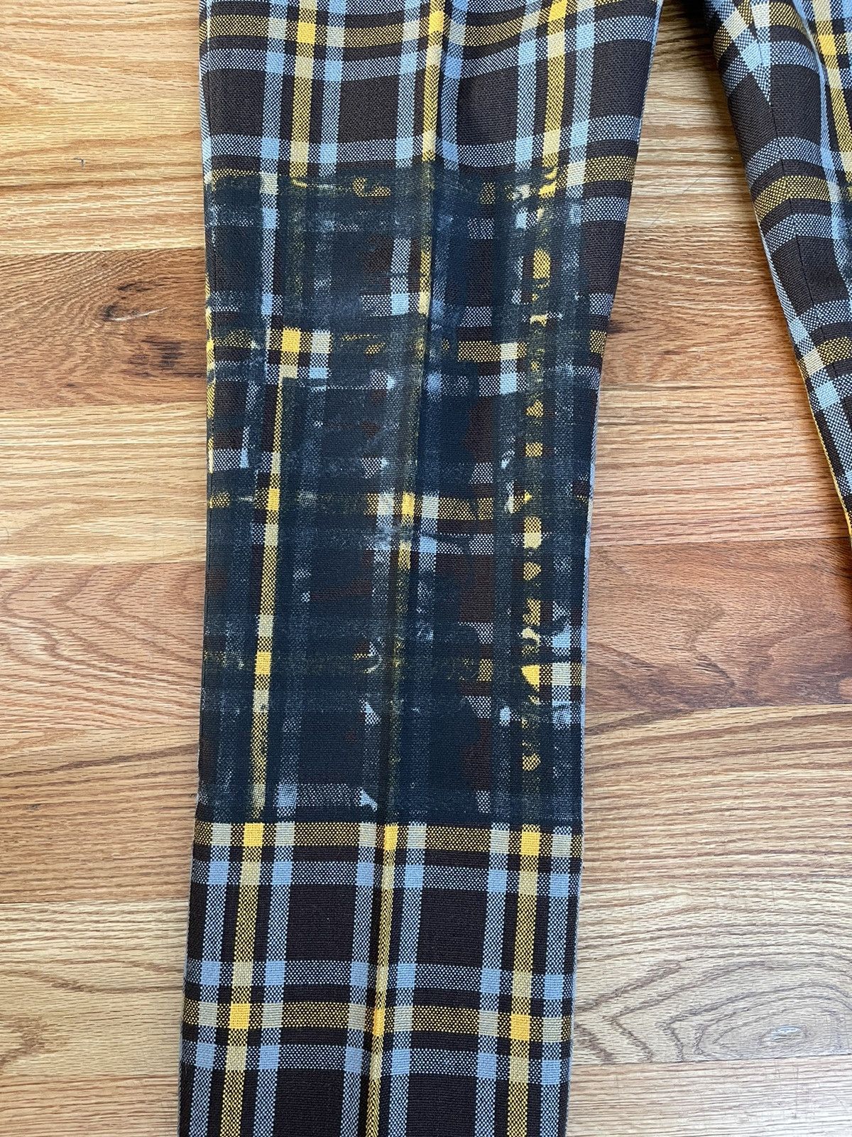 Calvin Klein 205W39NYC × Raf Simons Calvin Klein 205W39NYC Andy Warhol Plaid Print Wool Pants Size US 32 / EU 48 - 3 Thumbnail