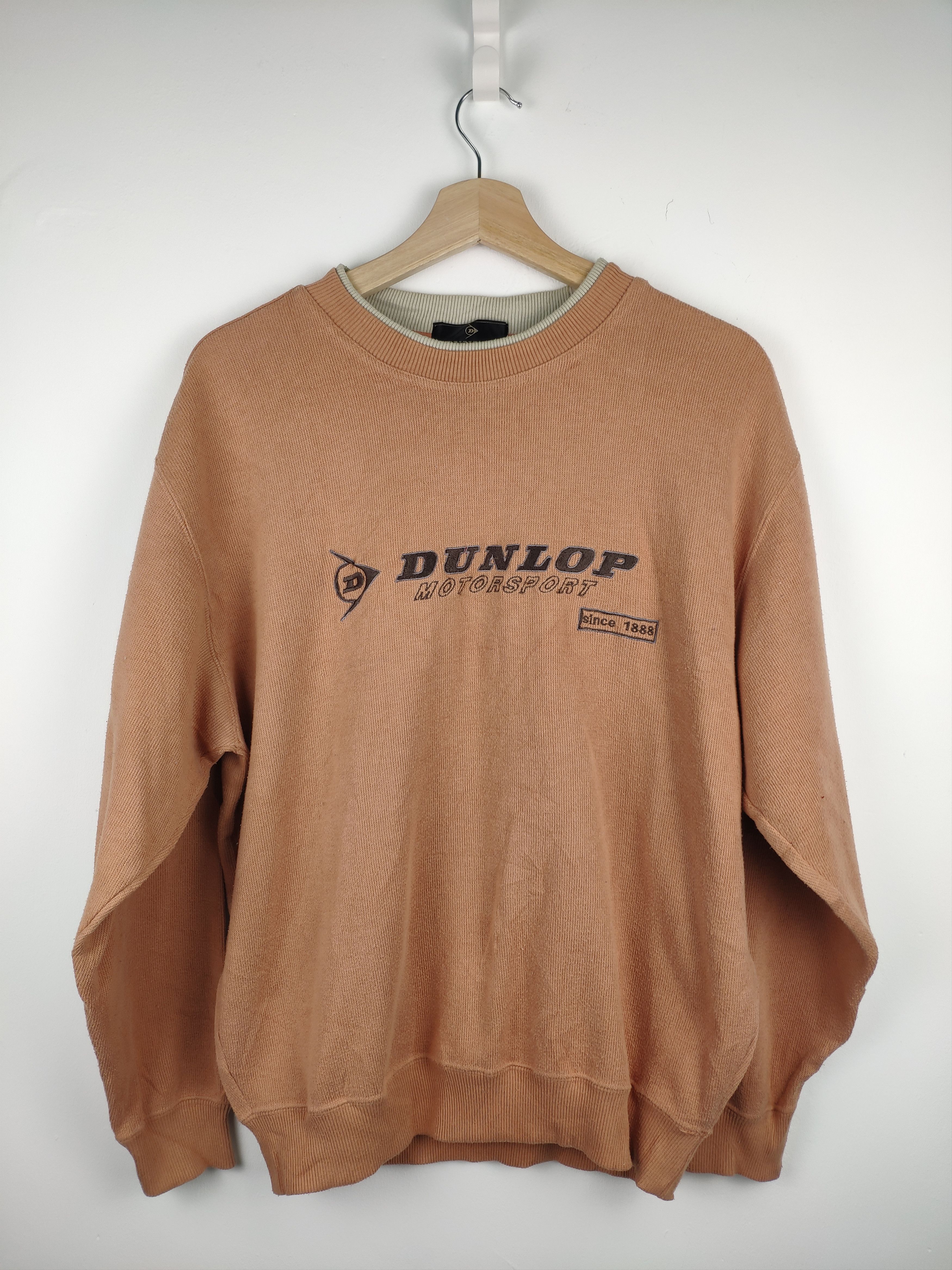 Dunlop × Vintage Steal 💥 Vintage Dunlop Motorsports Sweater Crewneck Size US M / EU 48-50 / 2 - 1 Thumbnail