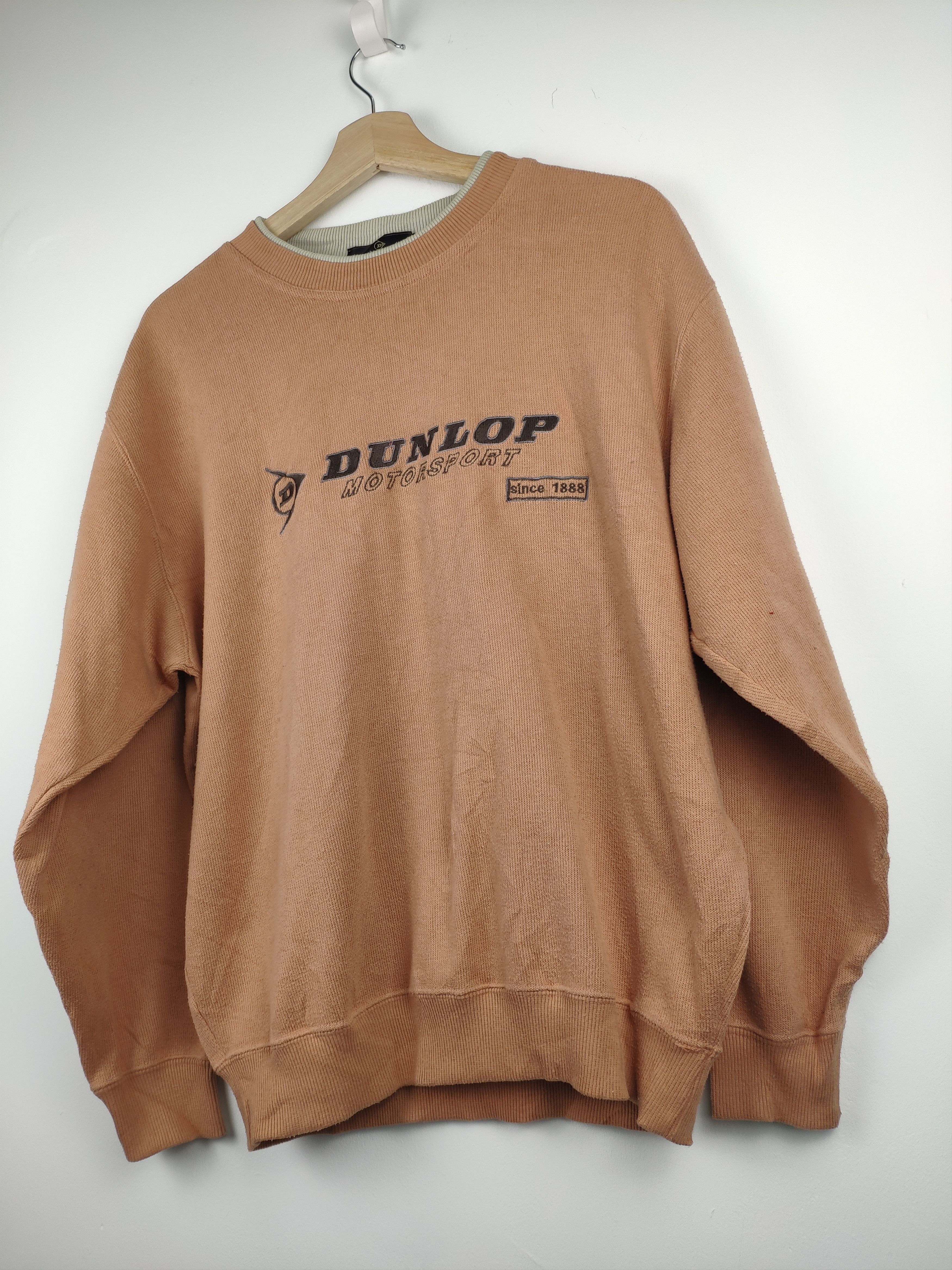 Dunlop × Vintage Steal 💥 Vintage Dunlop Motorsports Sweater Crewneck Size US M / EU 48-50 / 2 - 2 Thumbnail