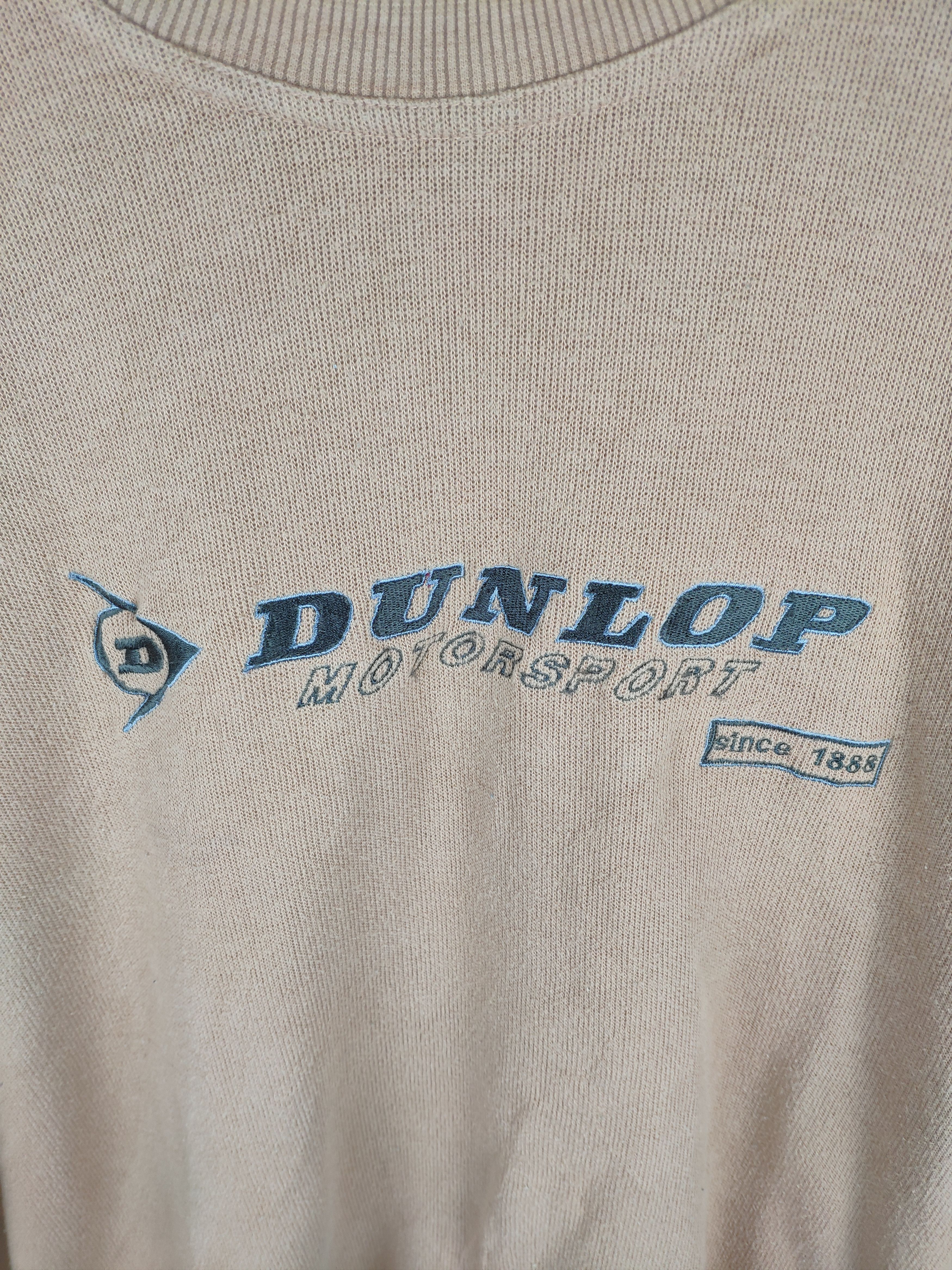 Dunlop × Vintage Steal 💥 Vintage Dunlop Motorsports Sweater Crewneck Size US M / EU 48-50 / 2 - 3 Thumbnail