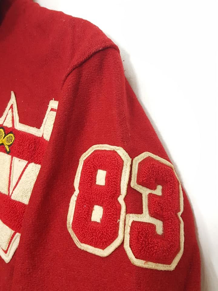 Delong × Vintage 70s 80s Vtg. Wool Tennis Varsity Letterman Jacket 36 Small Size US S / EU 44-46 / 1 - 7 Thumbnail