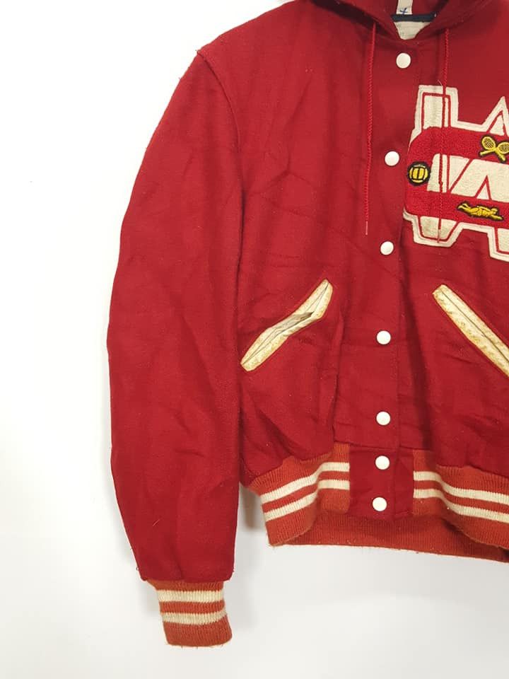 Delong × Vintage 70s 80s Vtg. Wool Tennis Varsity Letterman Jacket 36 Small Size US S / EU 44-46 / 1 - 8 Thumbnail