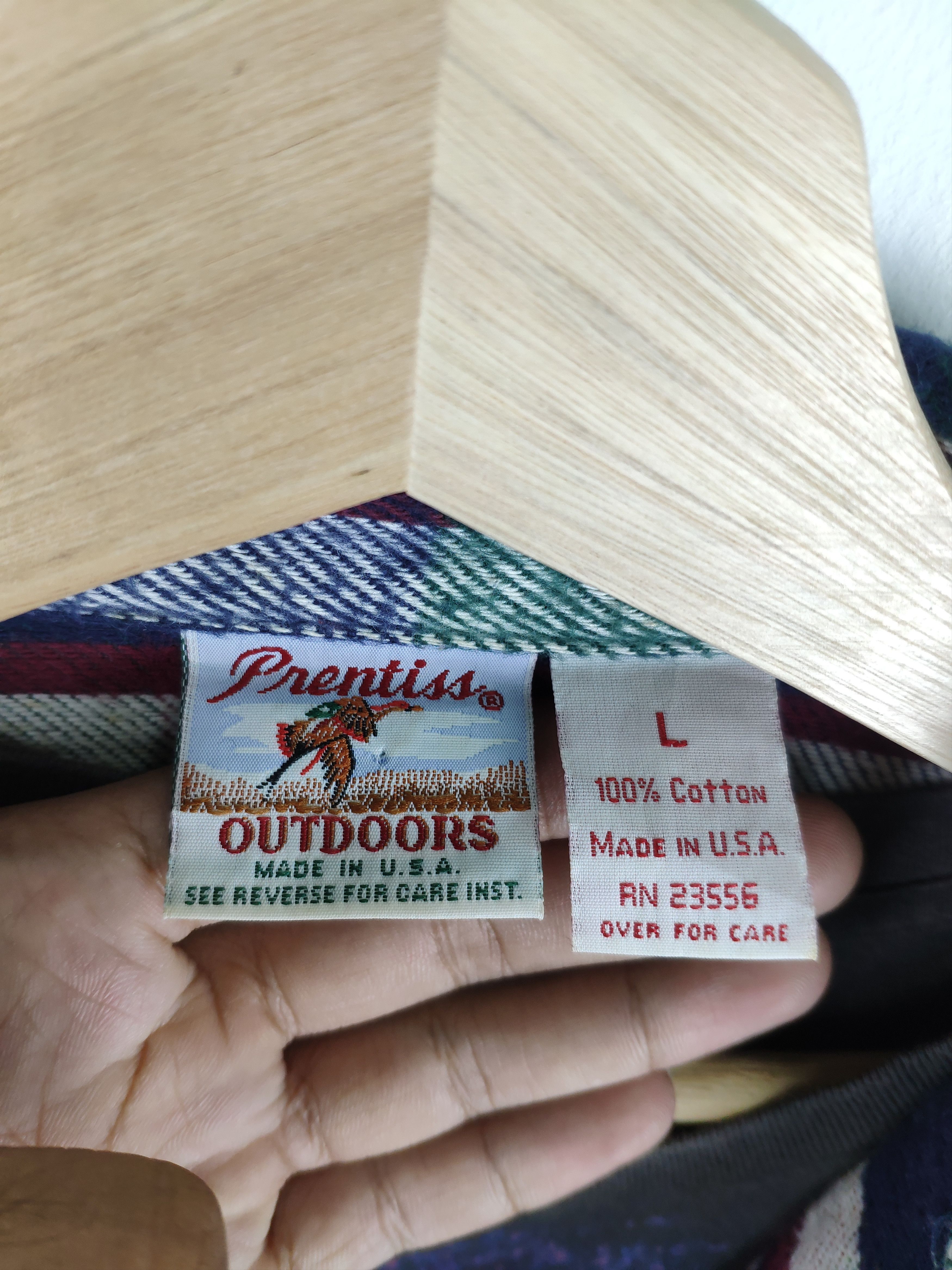 Flannel × Vintage Vintage 80s Prentiss Outdoor Plaid Flannel Travis Style Size US L / EU 52-54 / 3 - 7 Thumbnail