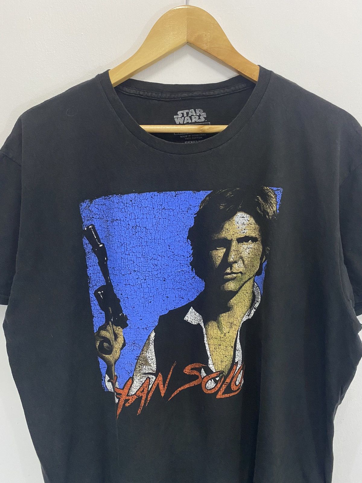 Vintage Vintage Han Solo Big Print T-Shirt Size US L / EU 52-54 / 3 - 5 Thumbnail