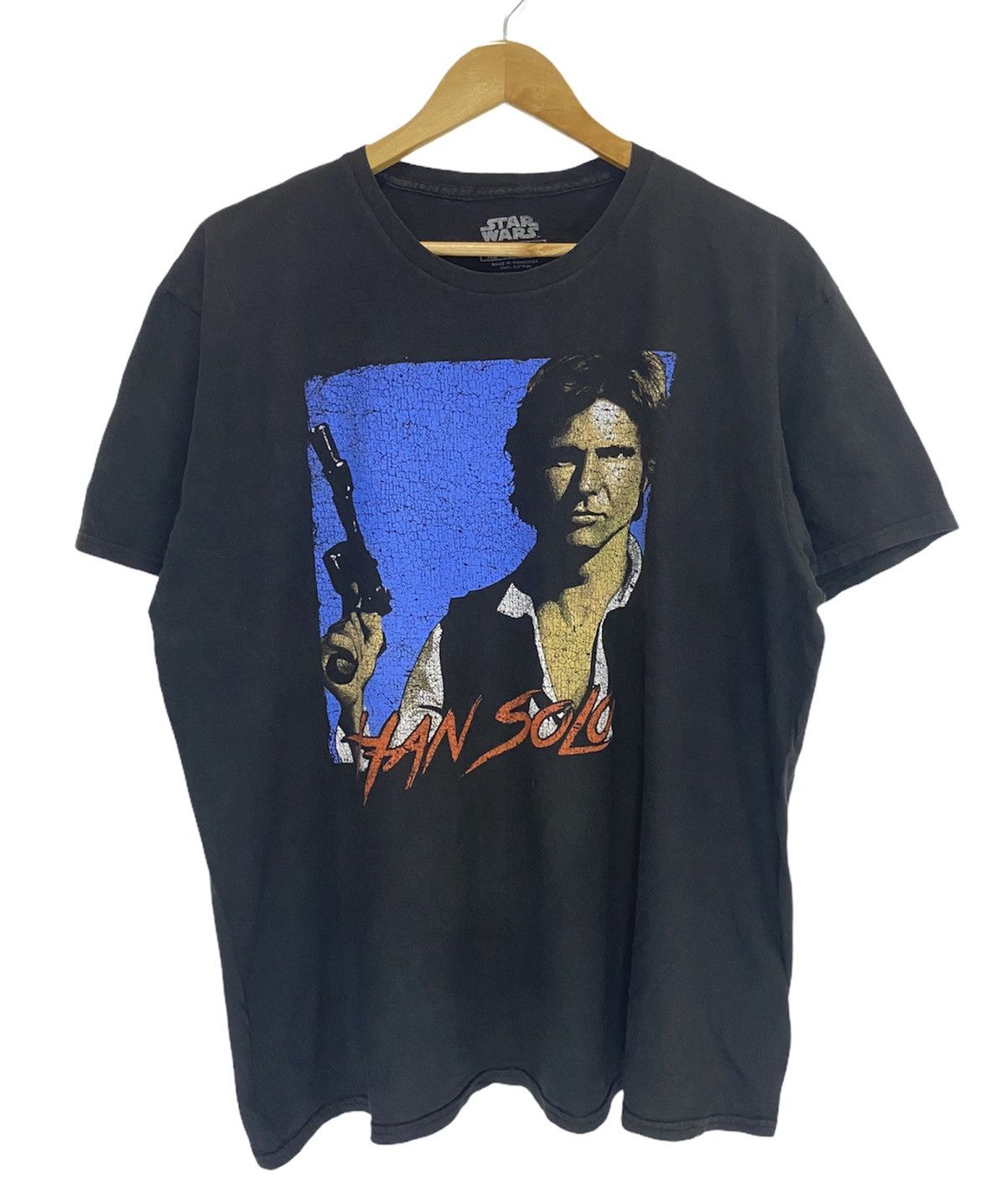 Vintage Vintage Han Solo Big Print T-Shirt Size US L / EU 52-54 / 3 - 1 Thumbnail