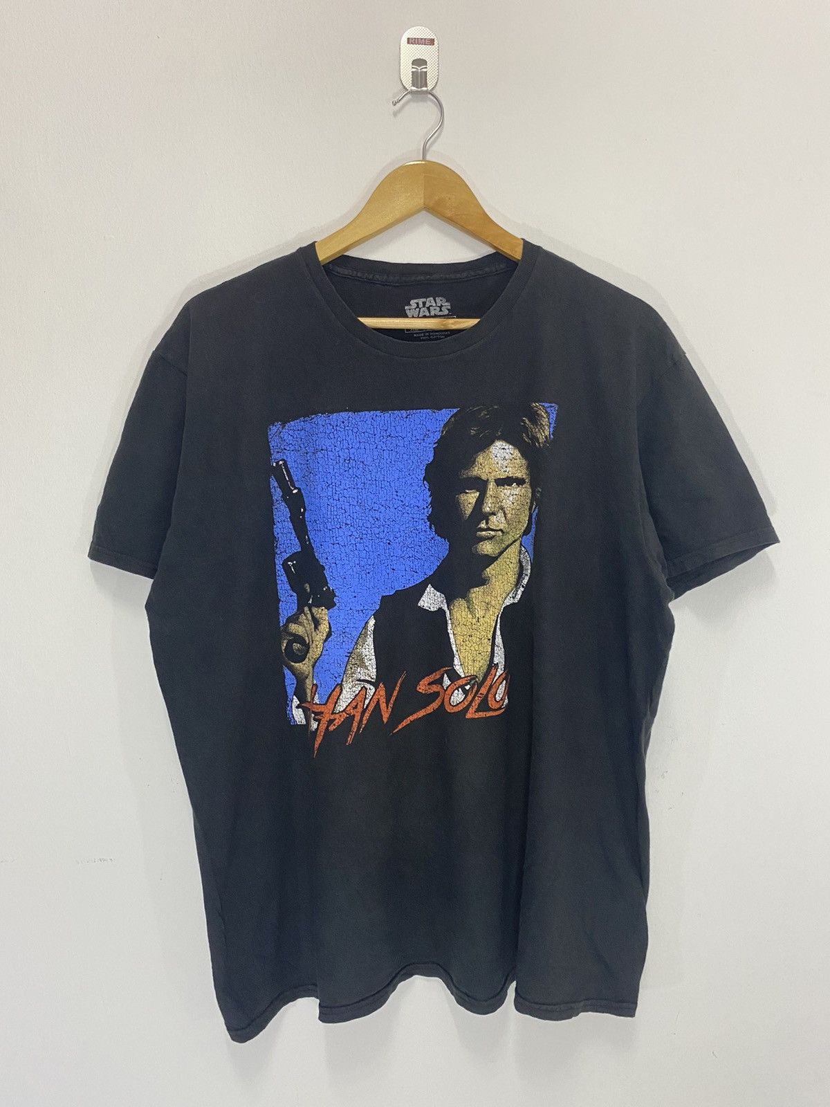 Vintage Vintage Han Solo Big Print T-Shirt Size US L / EU 52-54 / 3 - 2 Thumbnail