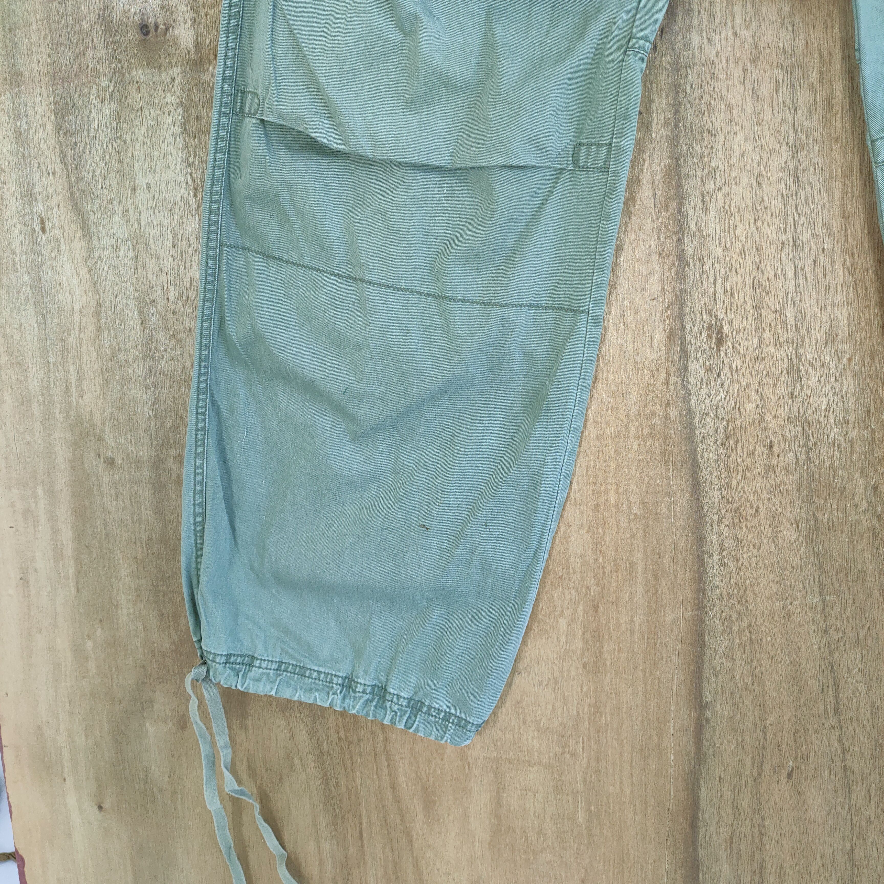 Japanese Brand × Vintage MARU 3D POCKET DOUBLE KNEE FADED CARGO PANTS Size US 32 / EU 48 - 8 Thumbnail
