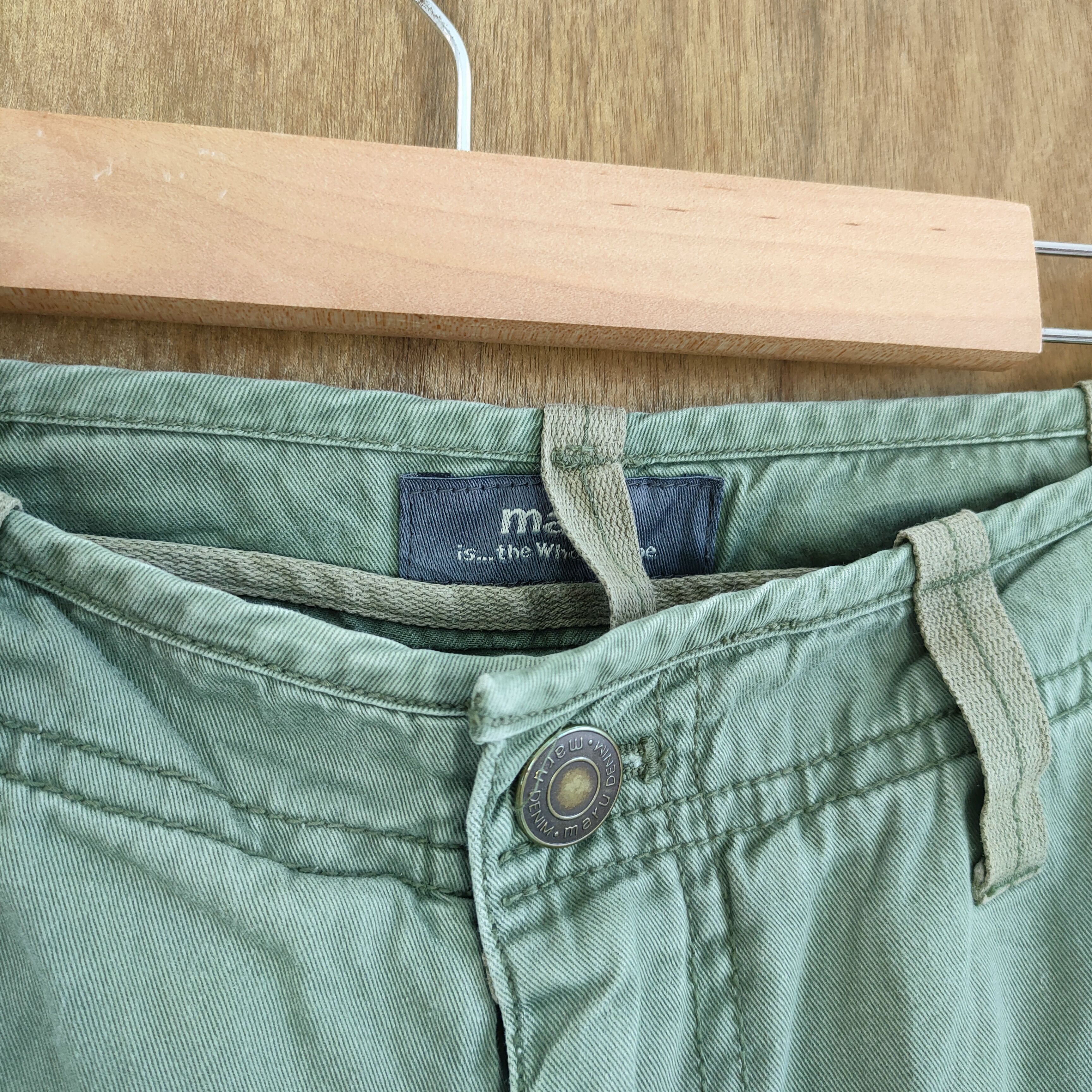 Japanese Brand × Vintage MARU 3D POCKET DOUBLE KNEE FADED CARGO PANTS Size US 32 / EU 48 - 9 Thumbnail