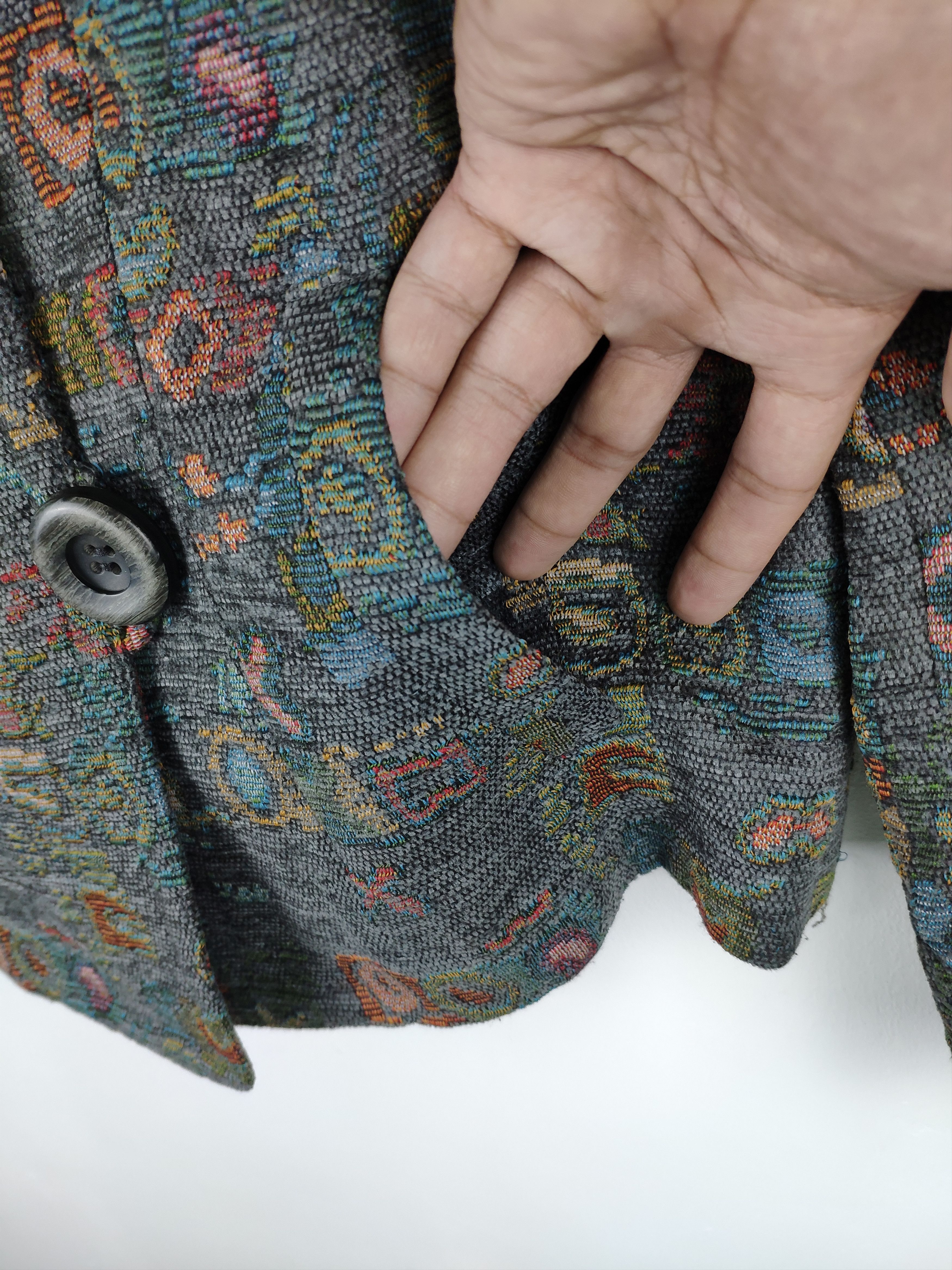 Designer × Japanese Brand × Vintage Vintage Cropped Peacoat Inspired Kapital Boro Style Size M / US 6-8 / IT 42-44 - 4 Thumbnail