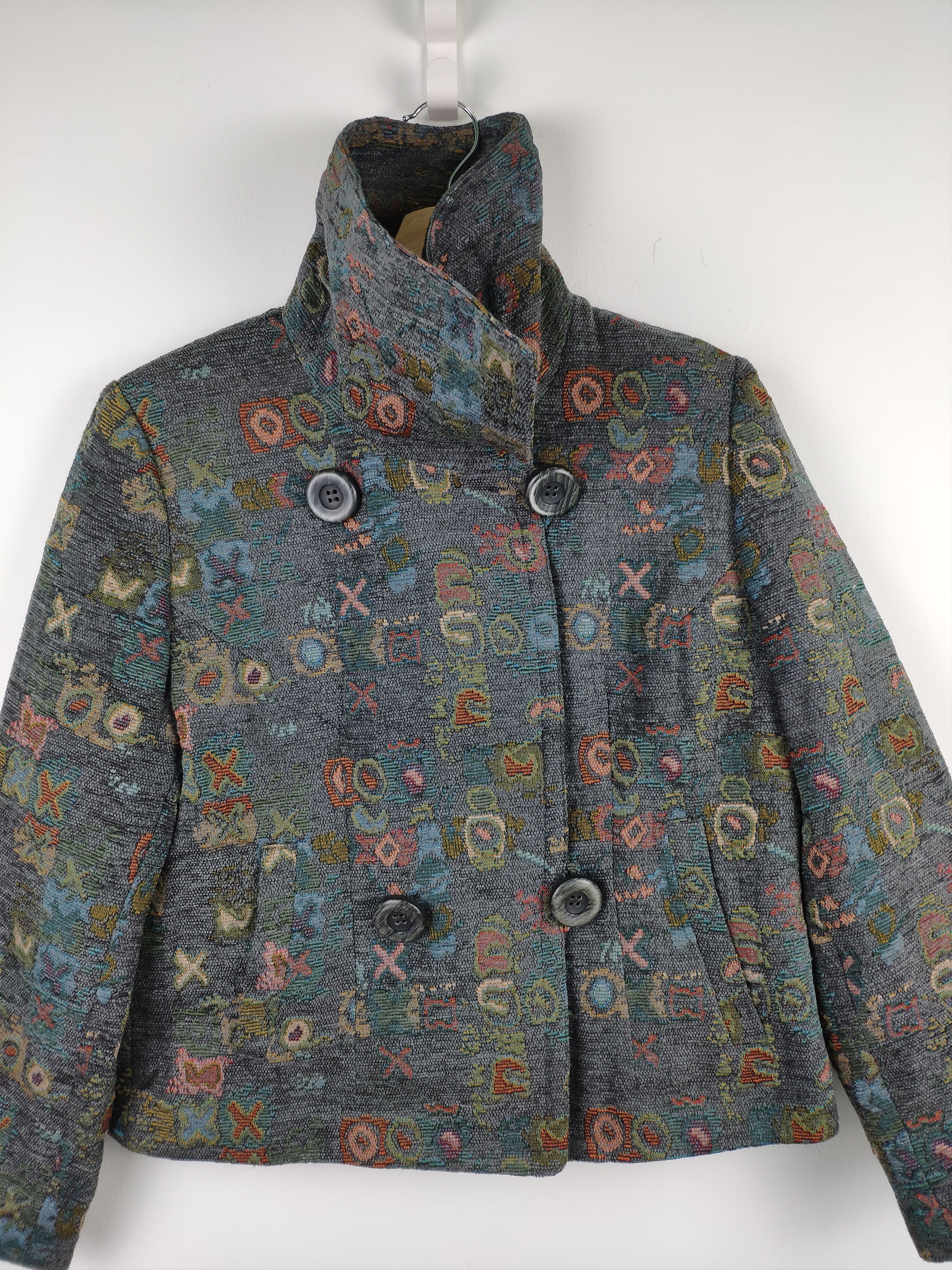 Designer × Japanese Brand × Vintage Vintage Cropped Peacoat Inspired Kapital Boro Style Size M / US 6-8 / IT 42-44 - 3 Thumbnail